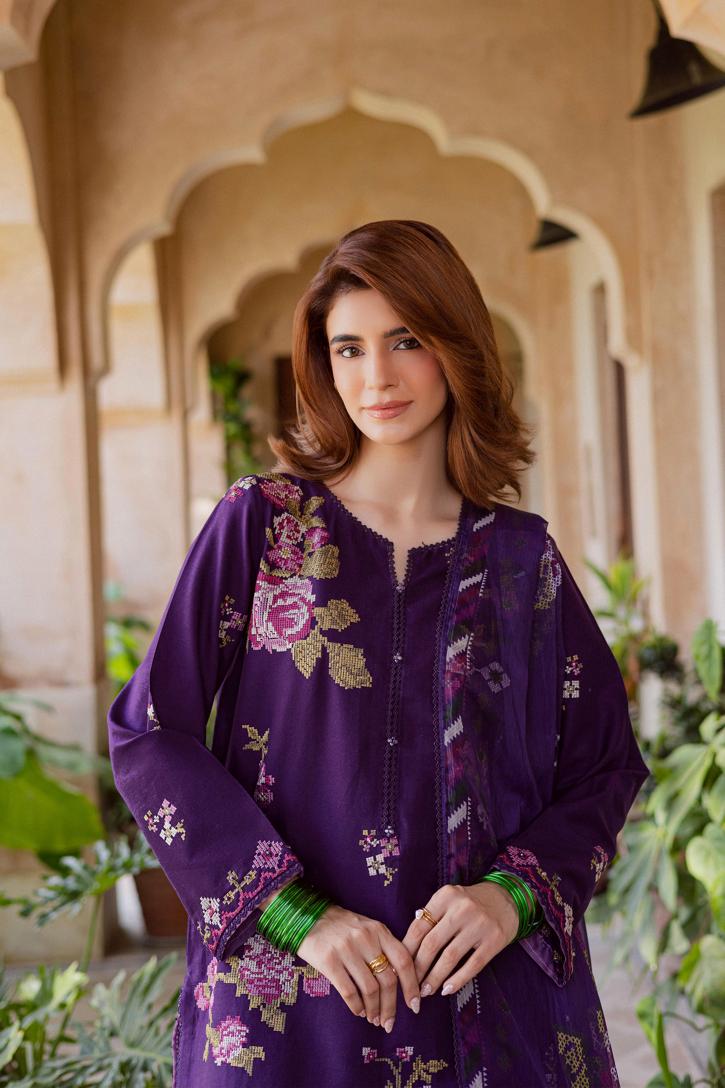 Best Selling - NATE STITCH 3PC EMBROIDERED DRESS