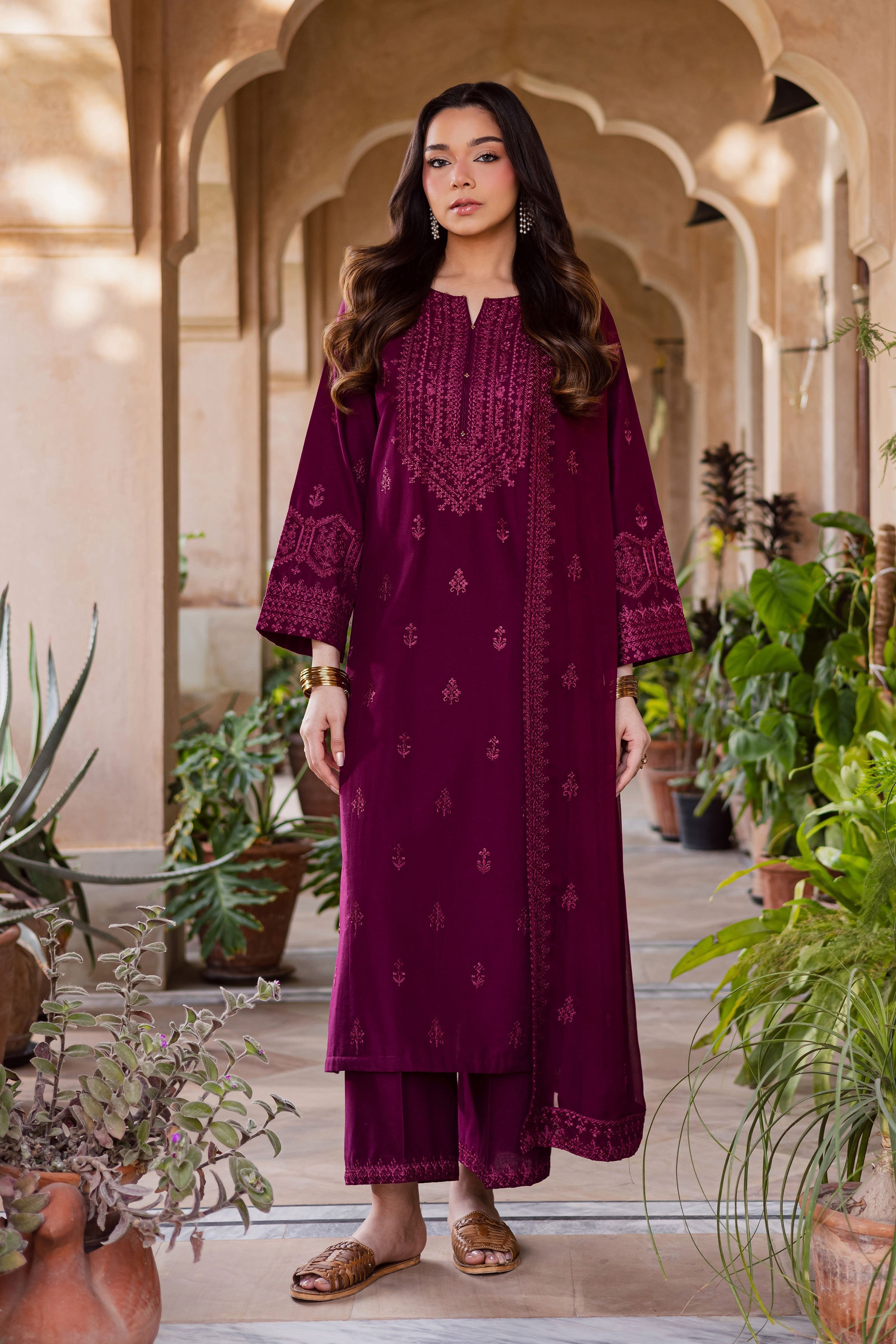 Best Selling - HEZLIN 3PC EMBROIDERED DRESS