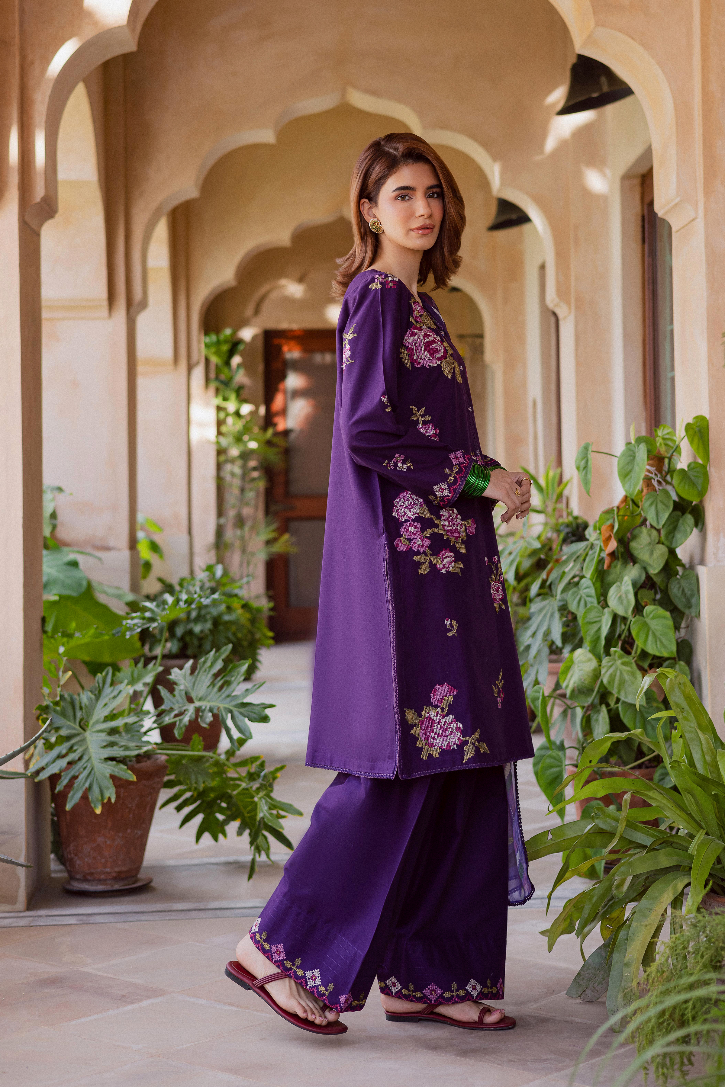 Best Selling - NATE STITCH 3PC EMBROIDERED DRESS