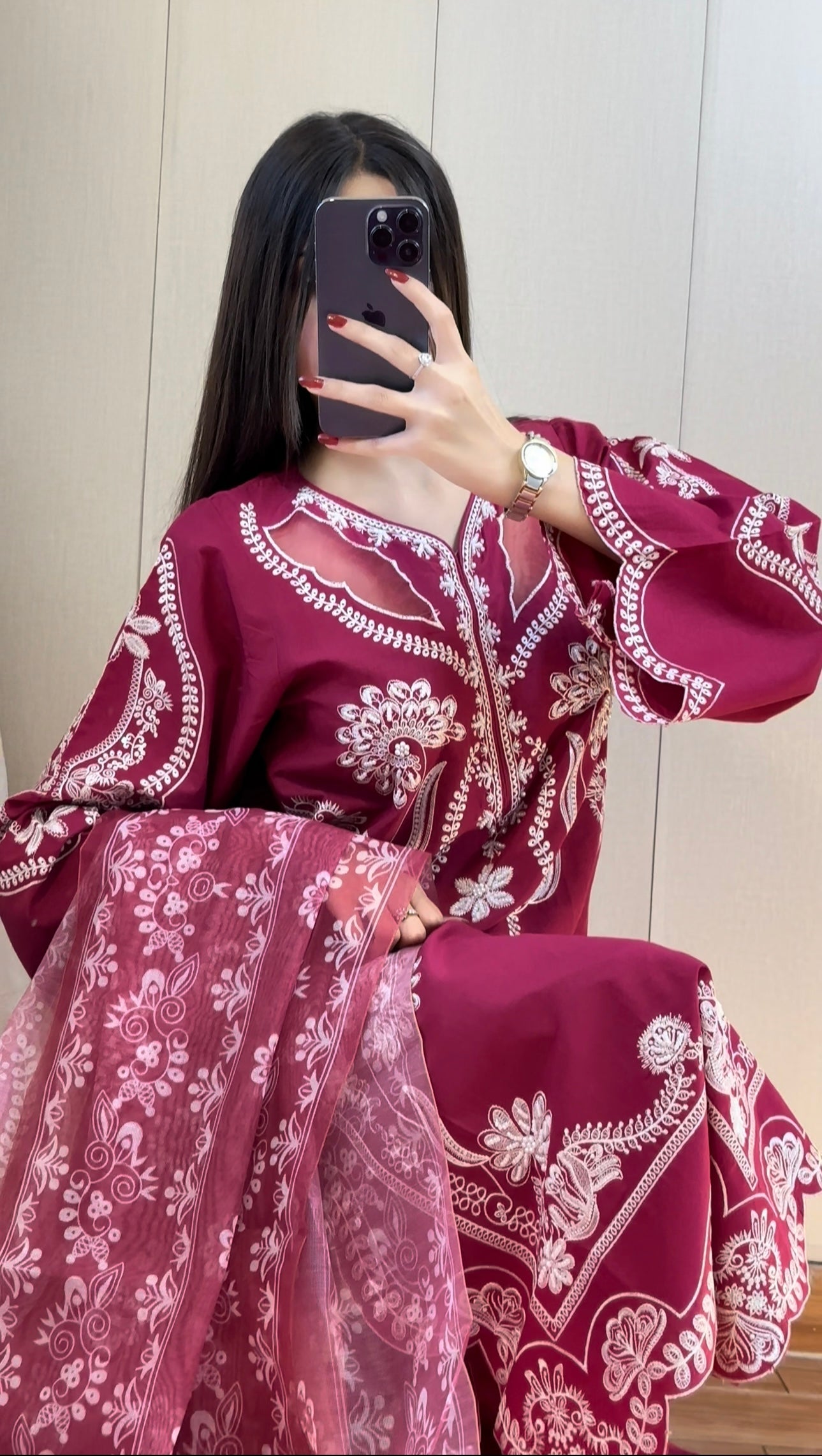 Best Selling - RUBY 3PC EMBROIDERED DRESS