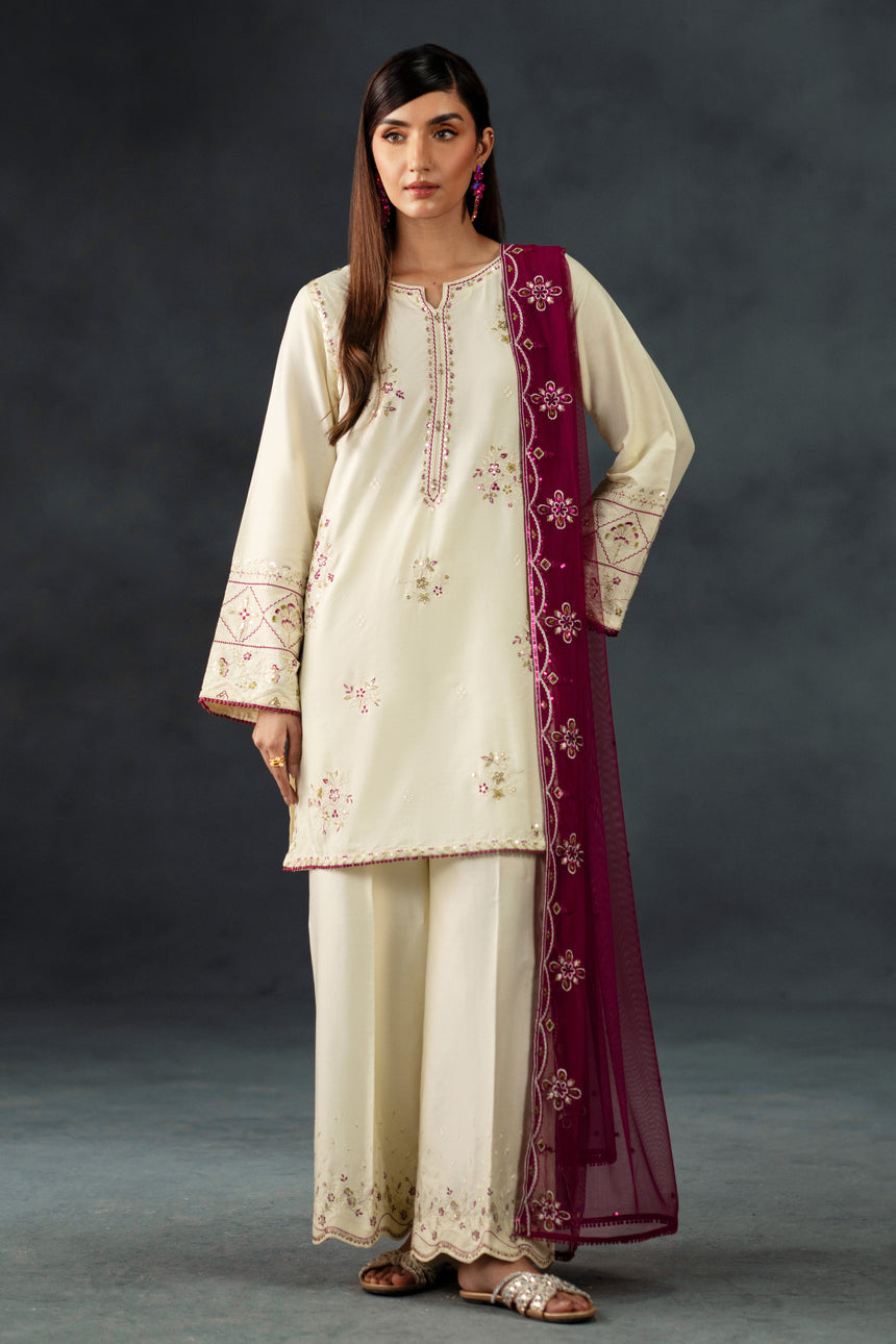 Best Selling - IZZA 3PC EMBROIDERED DRESS