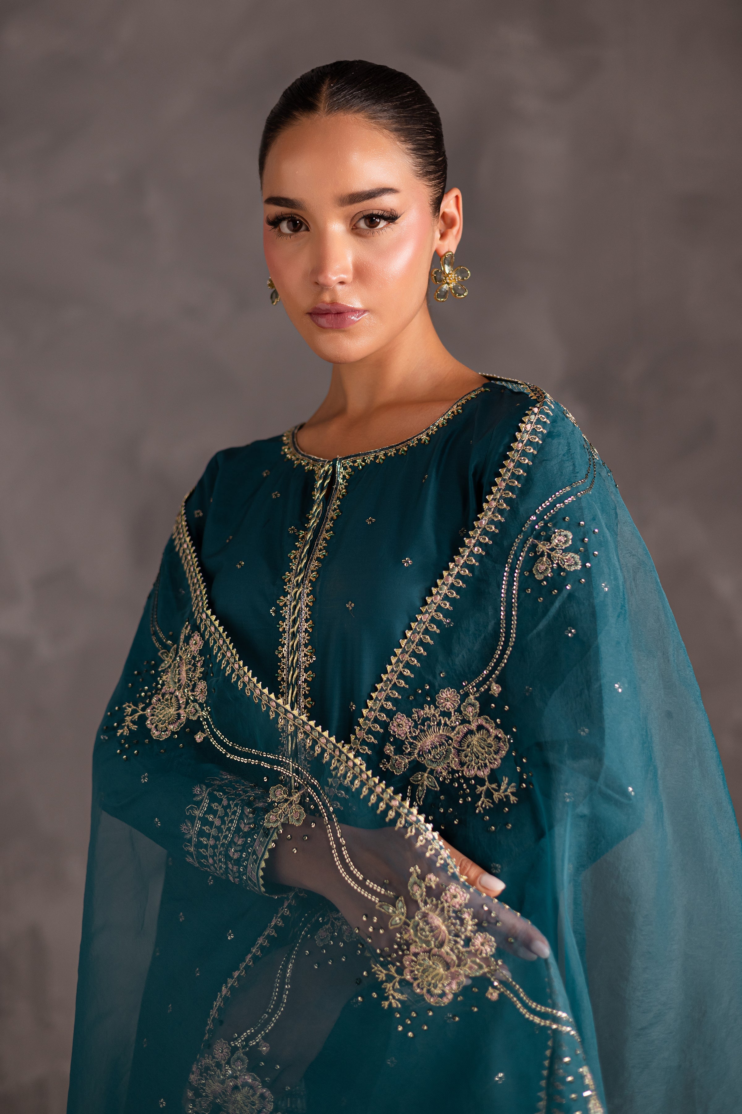 MAAND 2PC EMBROIDERED DRESS