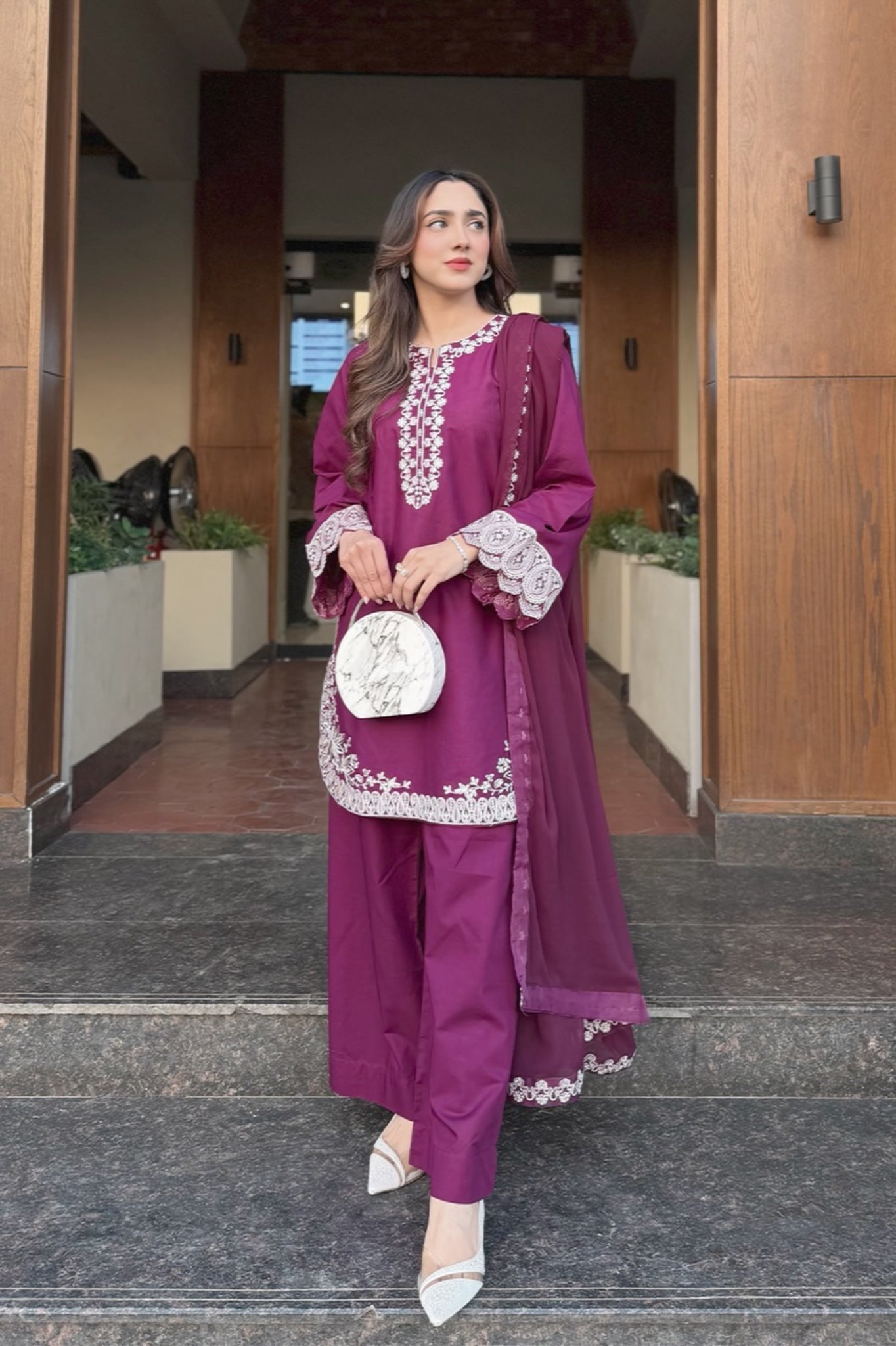 BEST SELLING - ERELIS 3PC EMBROIDERED DRESS