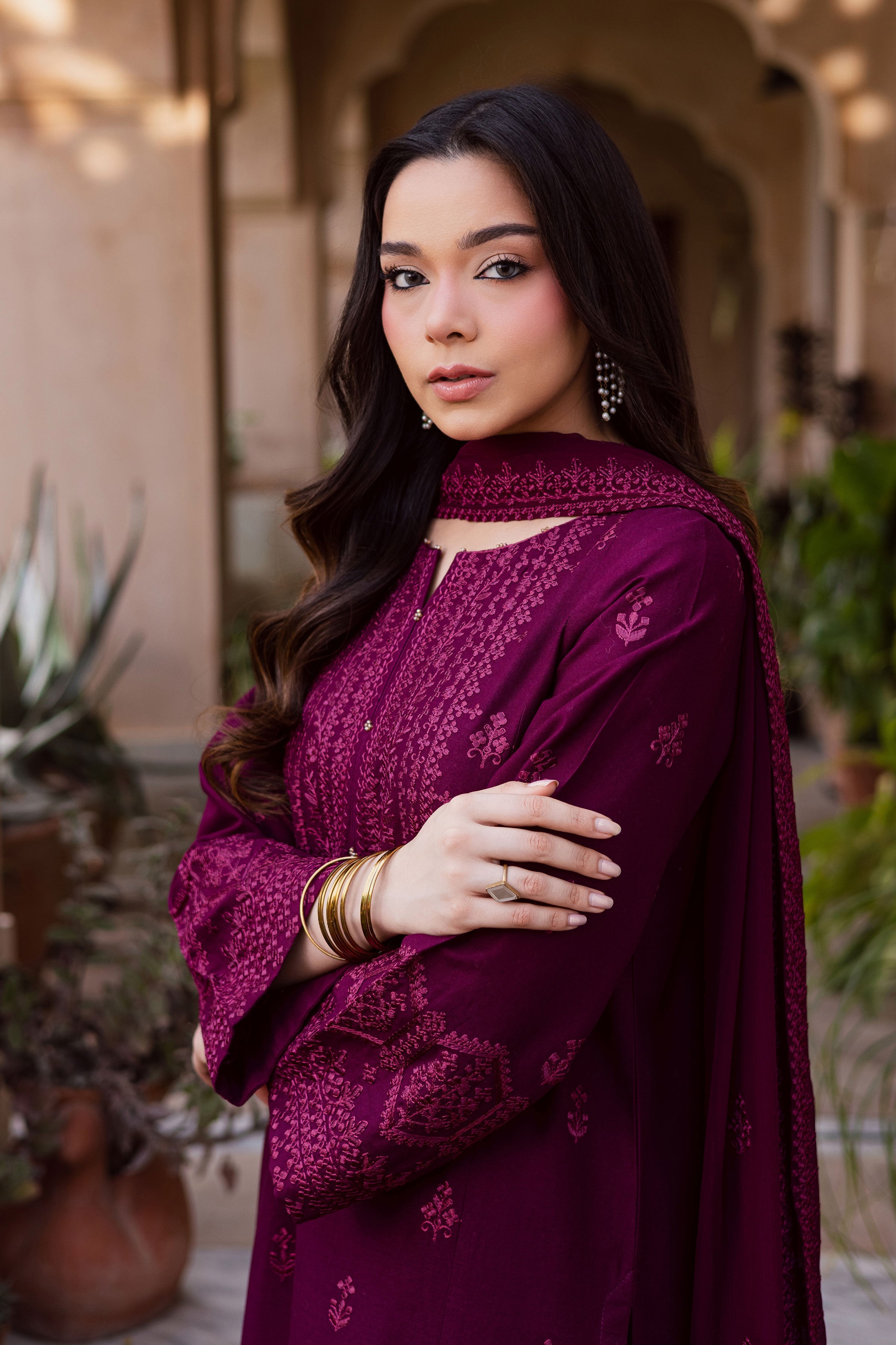 Best Selling - HEZLIN 3PC EMBROIDERED DRESS