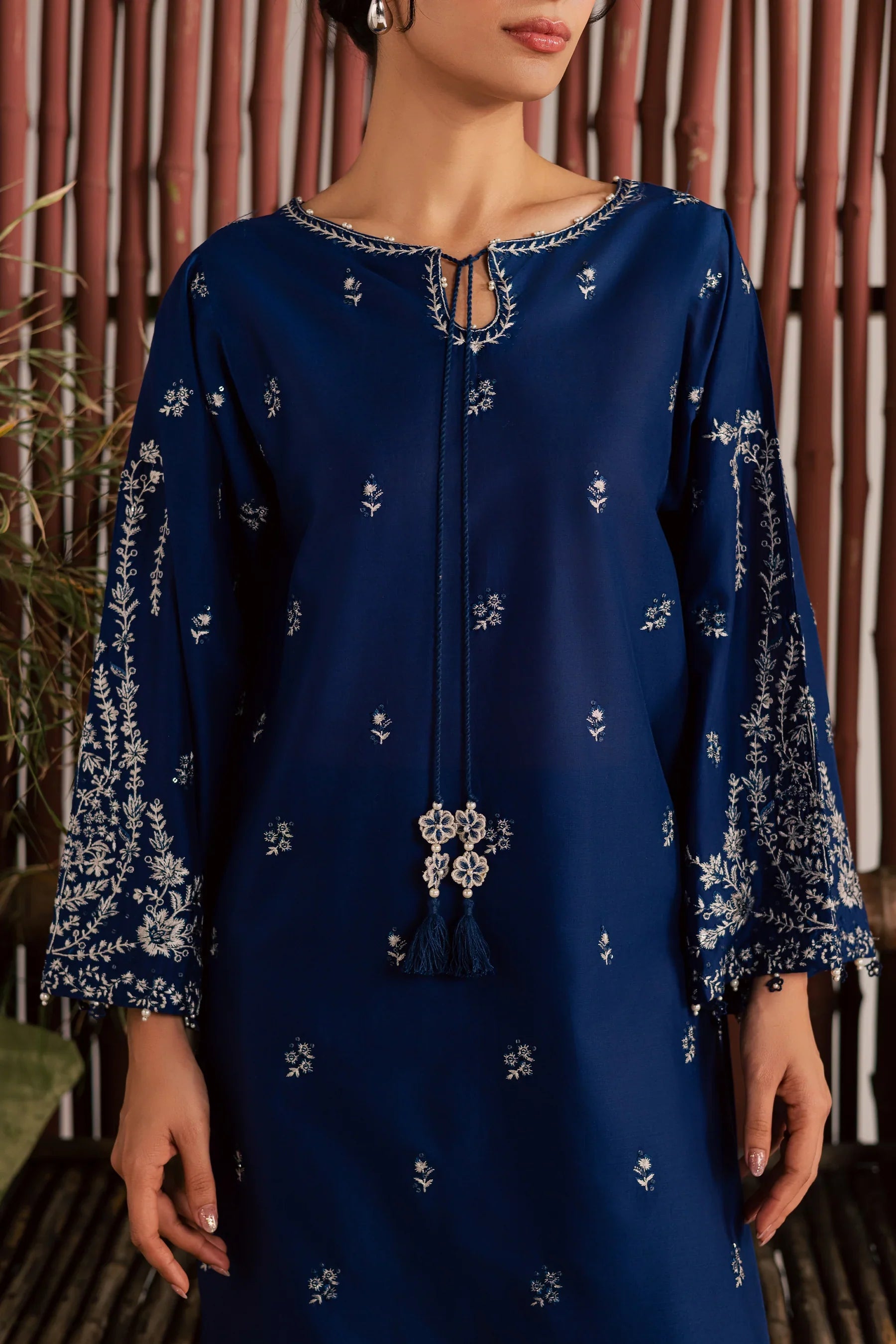 BEST SELLING - BLUE NAIROBI 2PC EMBROIDERED DRESS