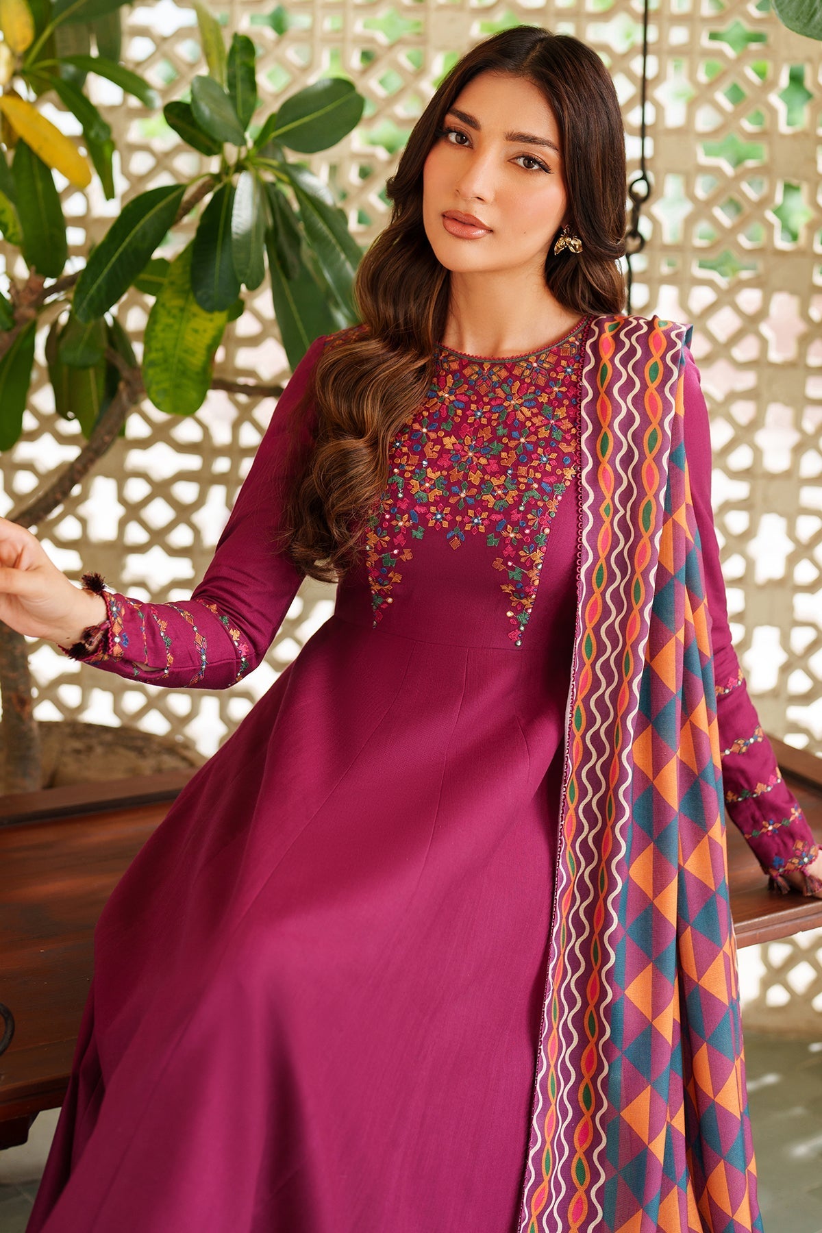 Best Selling - PINK PEARL 3PC EMBROIDERED DRESS