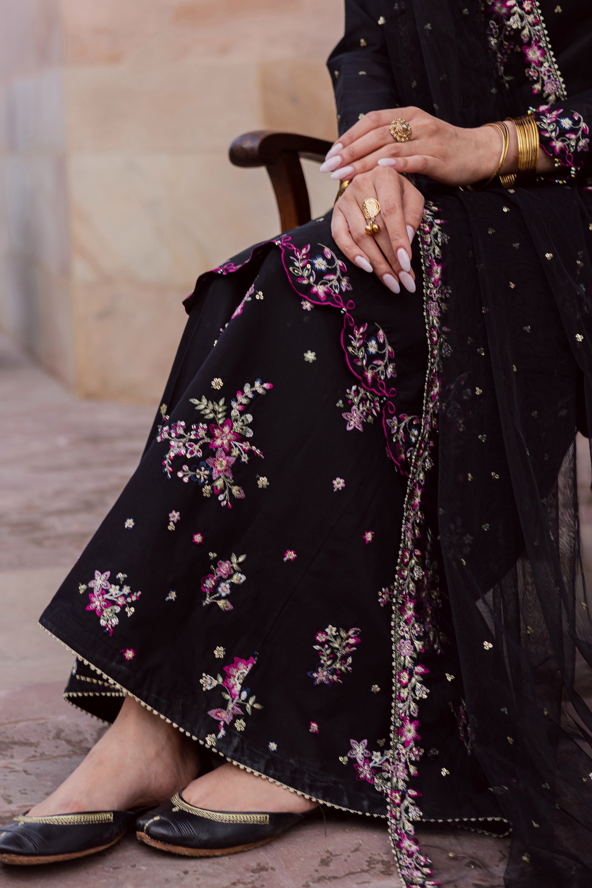Best Selling - HOZIER 3PC FESTIVE EMBROIDERED DRESS