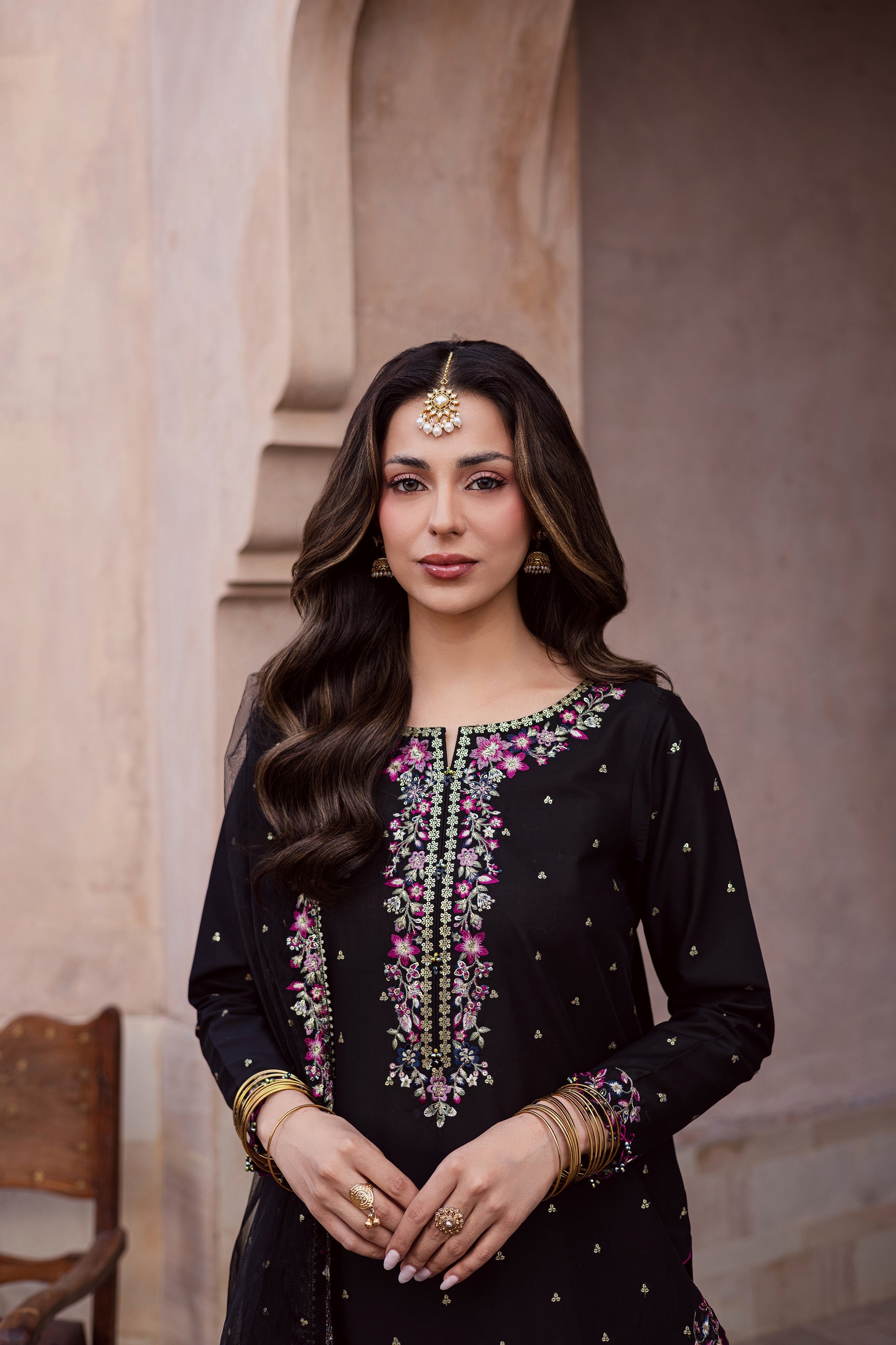 Best Selling - HOZIER 3PC FESTIVE EMBROIDERED DRESS