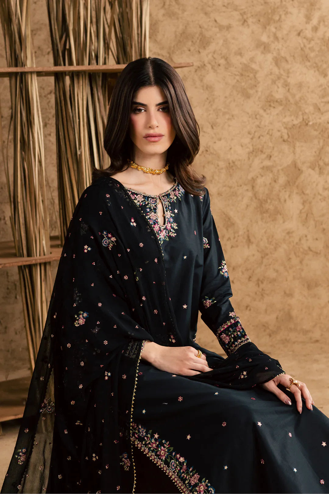 Best Selling - JOHANA 3PC EMBROIDERED DRESS
