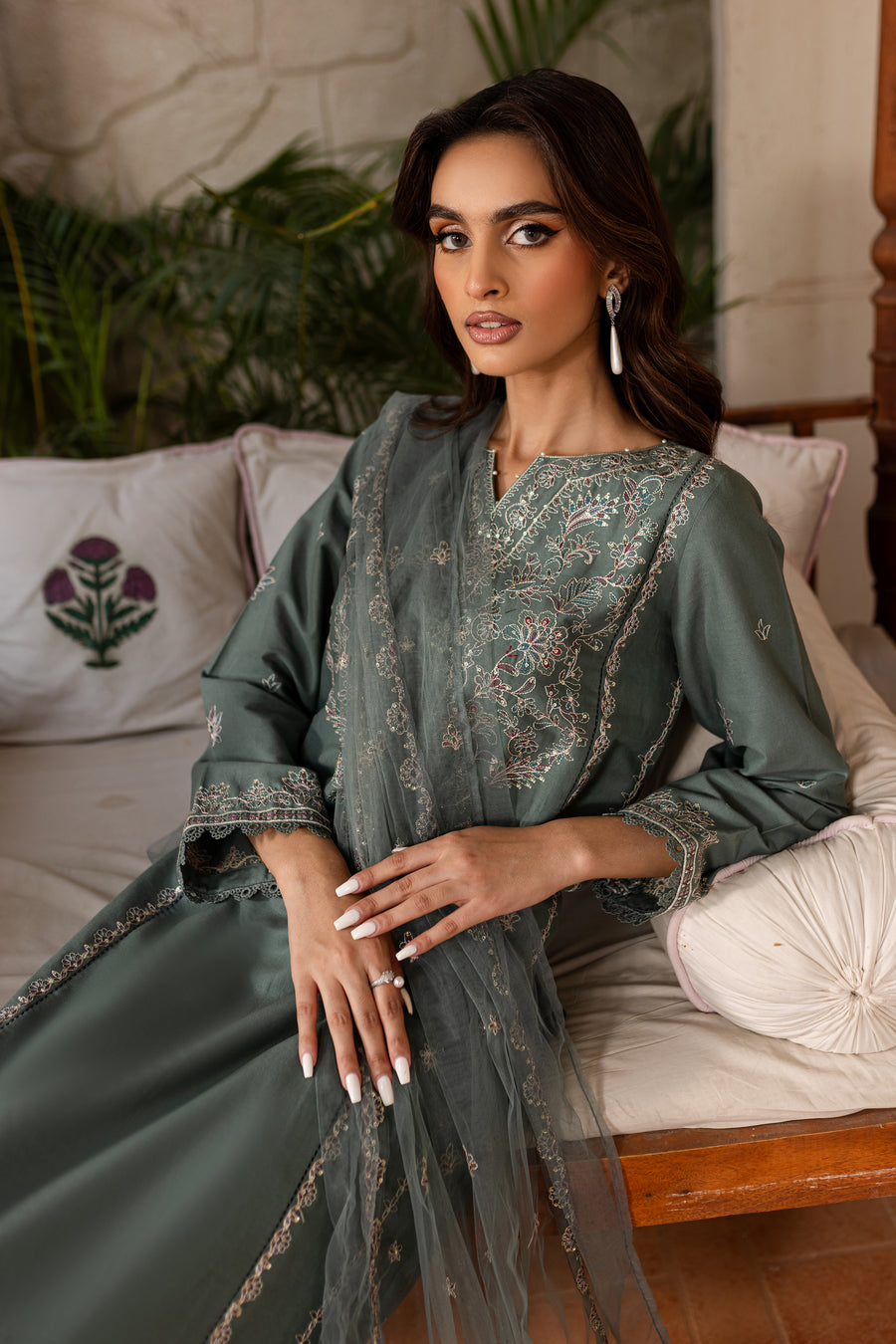 Nooraan 3Pc - Embroidered Dress