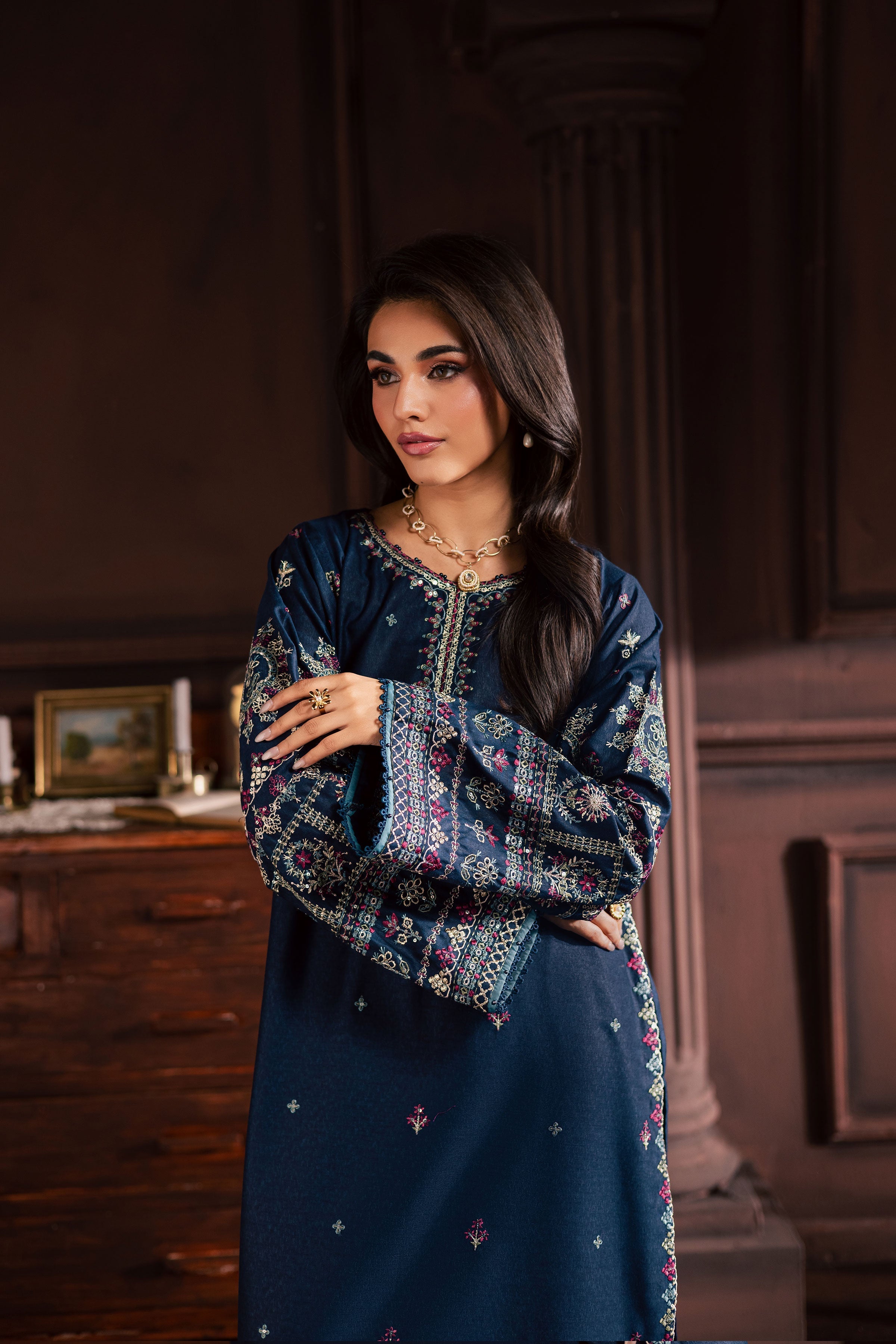 Best Selling - SHAJJAR 2PC EMBROIDERED DRESS