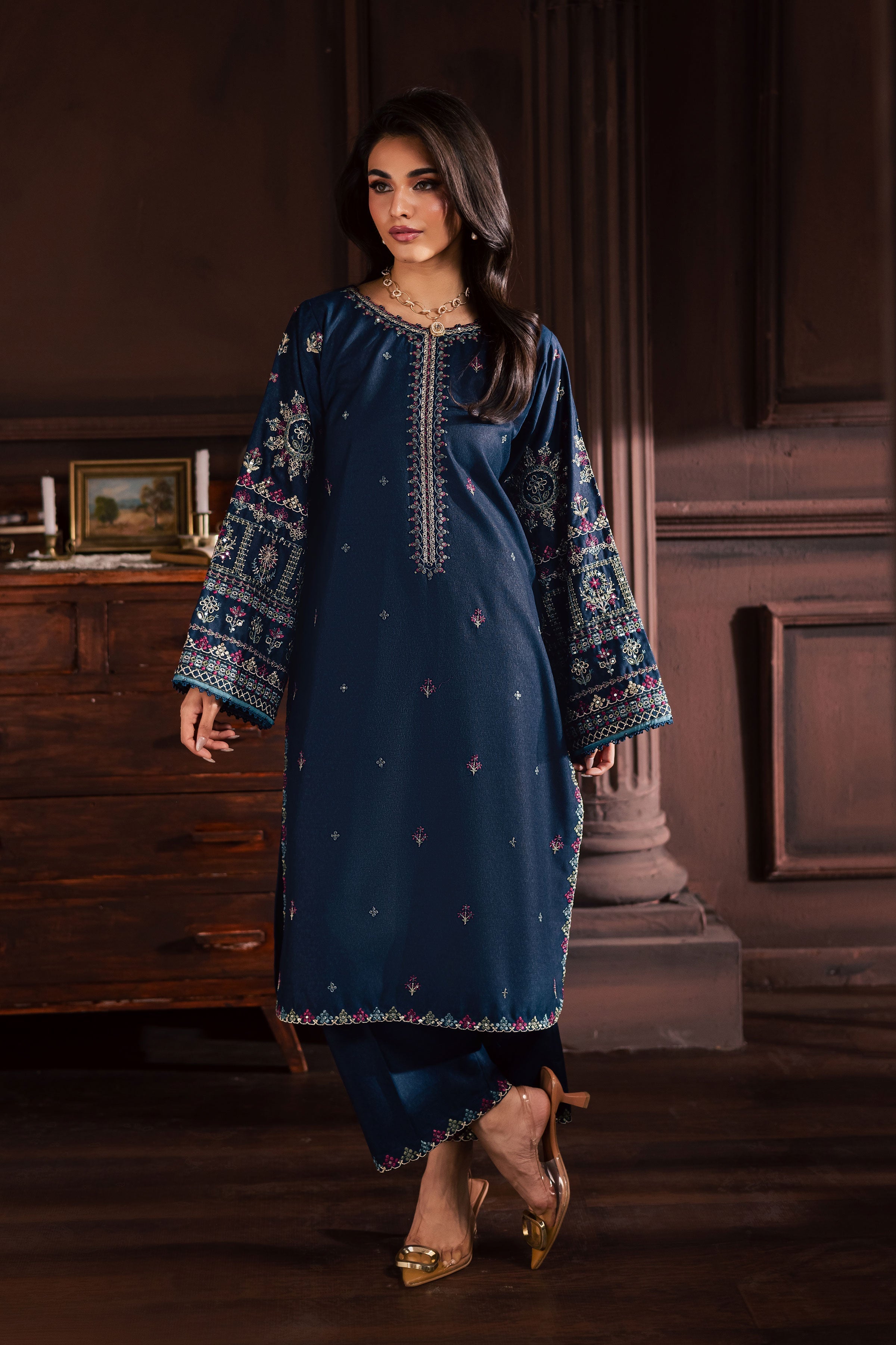 Best Selling - SHAJJAR 2PC EMBROIDERED DRESS