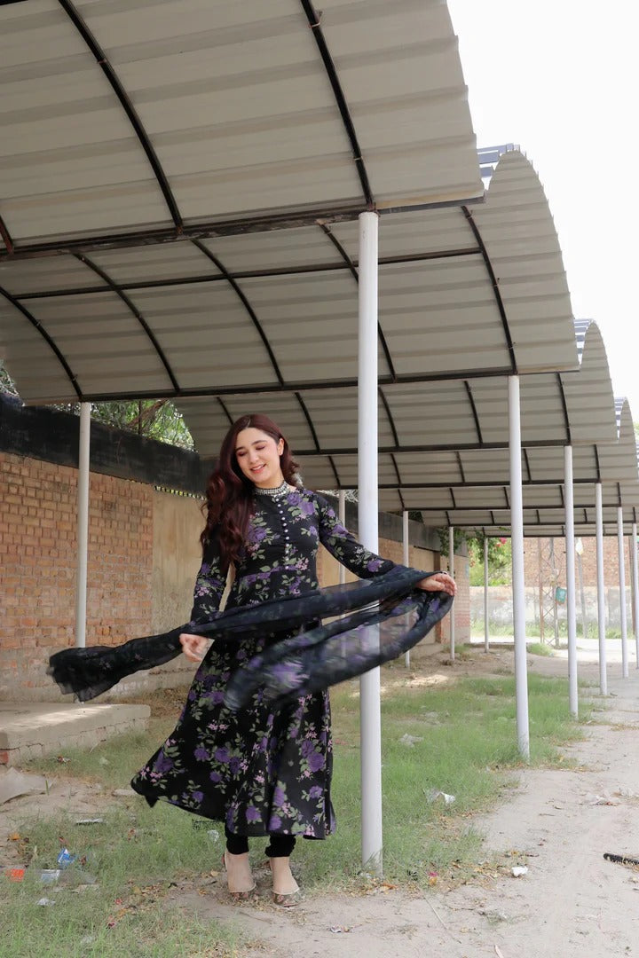 Shabnam 3 PC Printed Dress