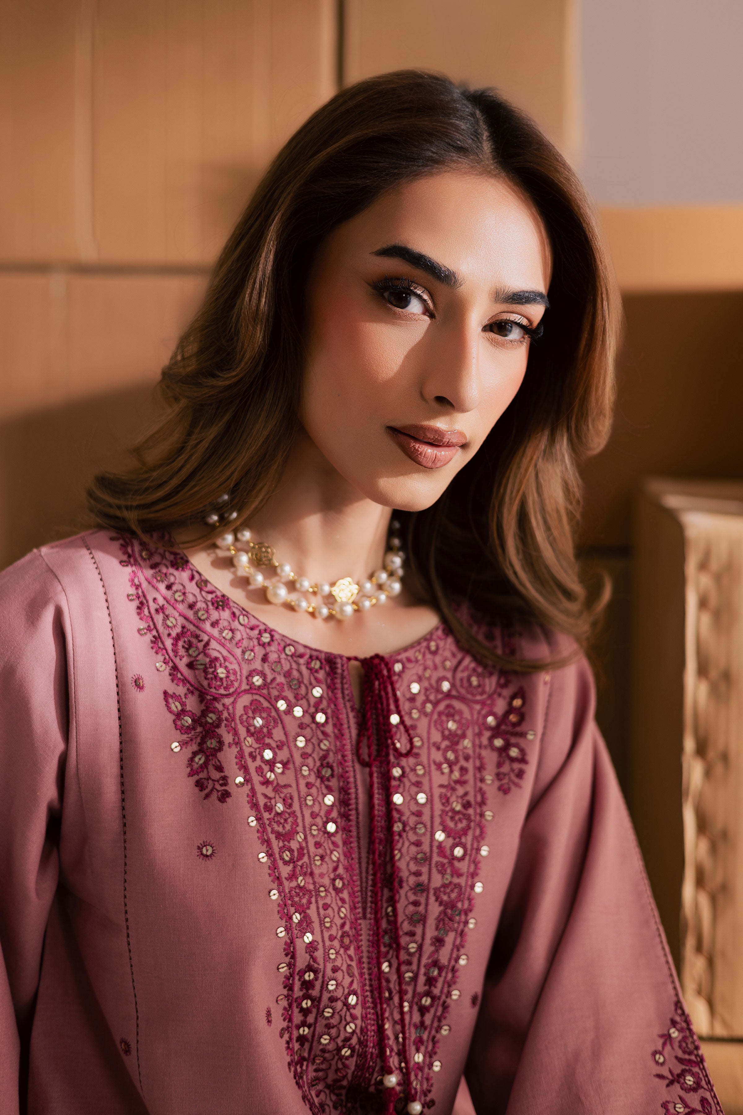Roop 2Pc- Embroidered Dress