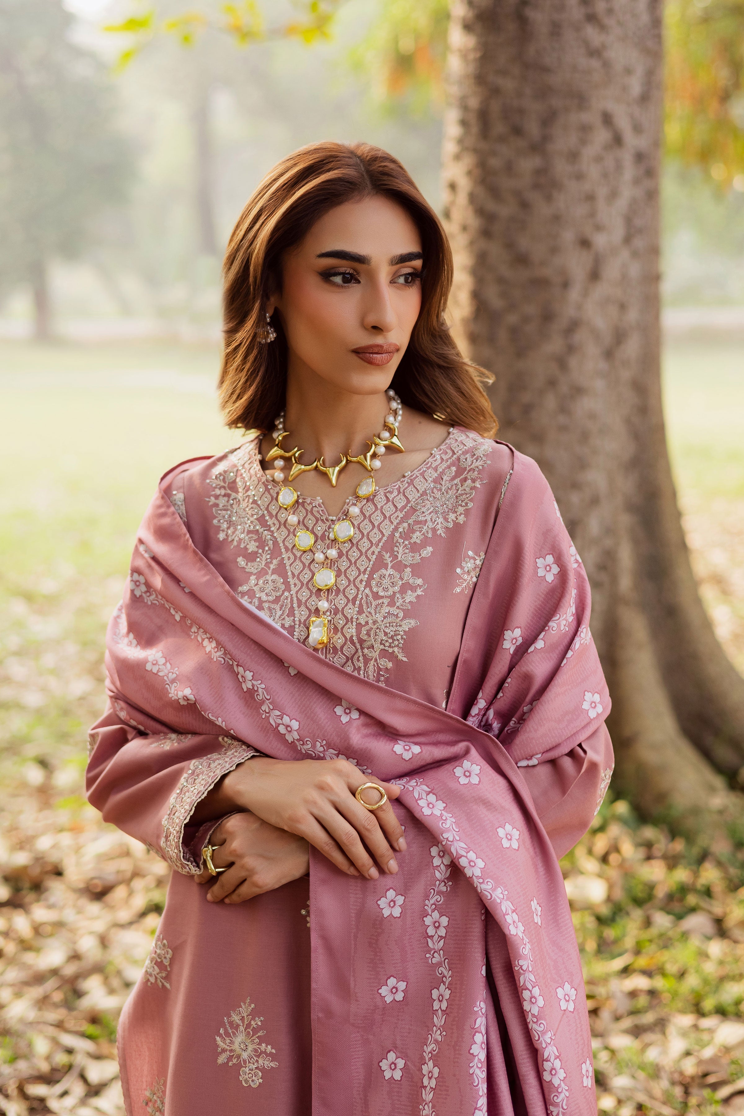 Frolly 3Pc-Embroidered Dress