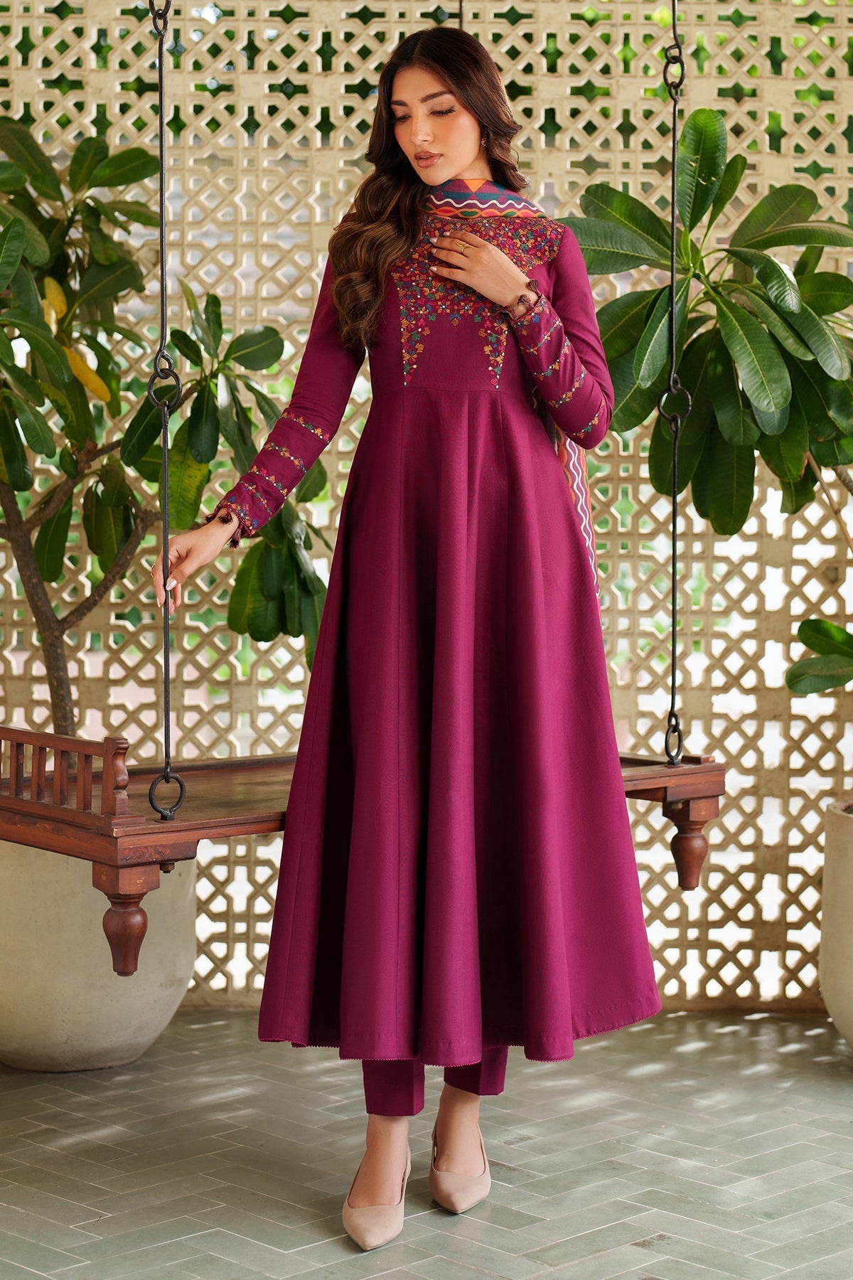 Best Selling - PINK PEARL 3PC EMBROIDERED DRESS