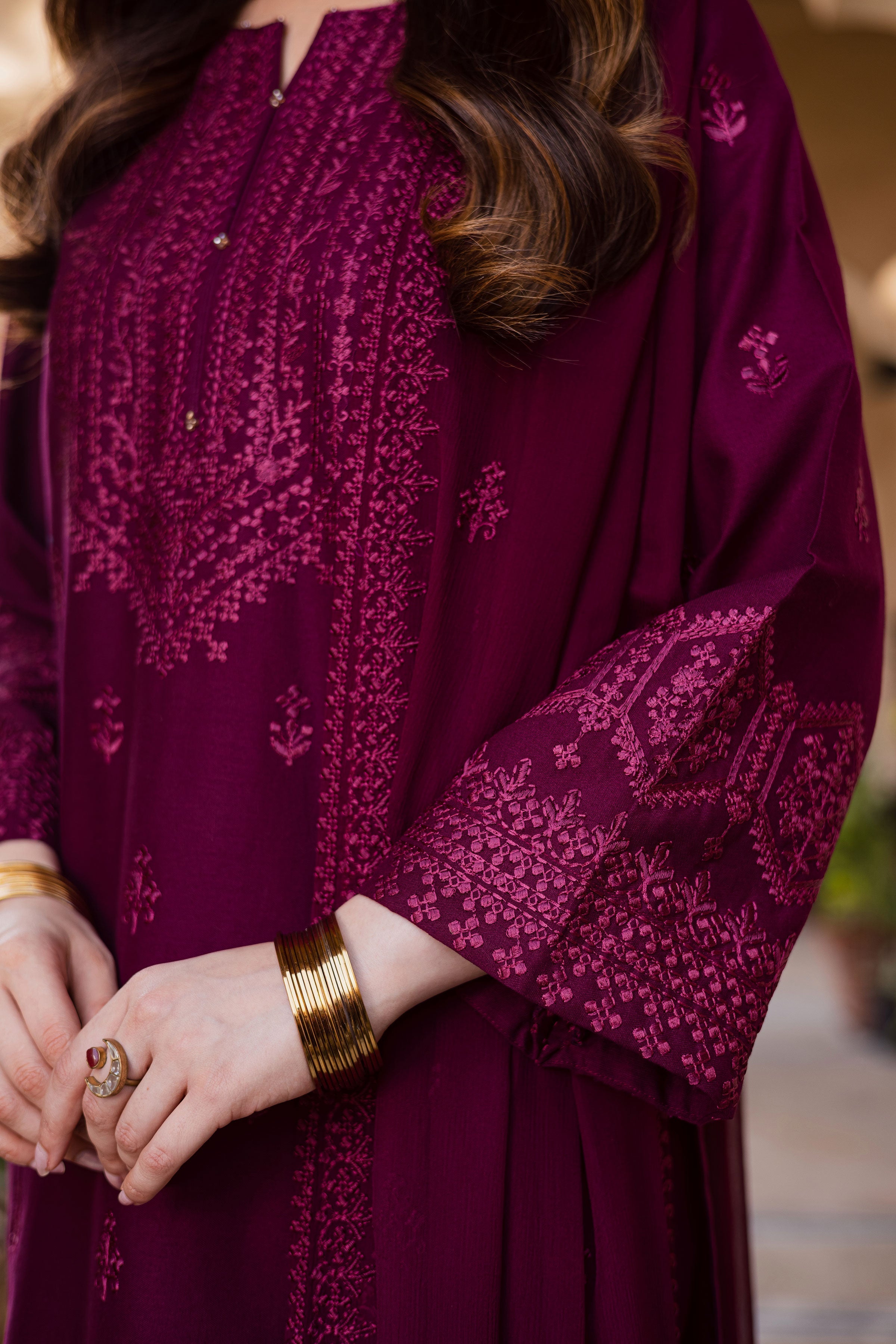 Best Selling - HEZLIN 3PC EMBROIDERED DRESS