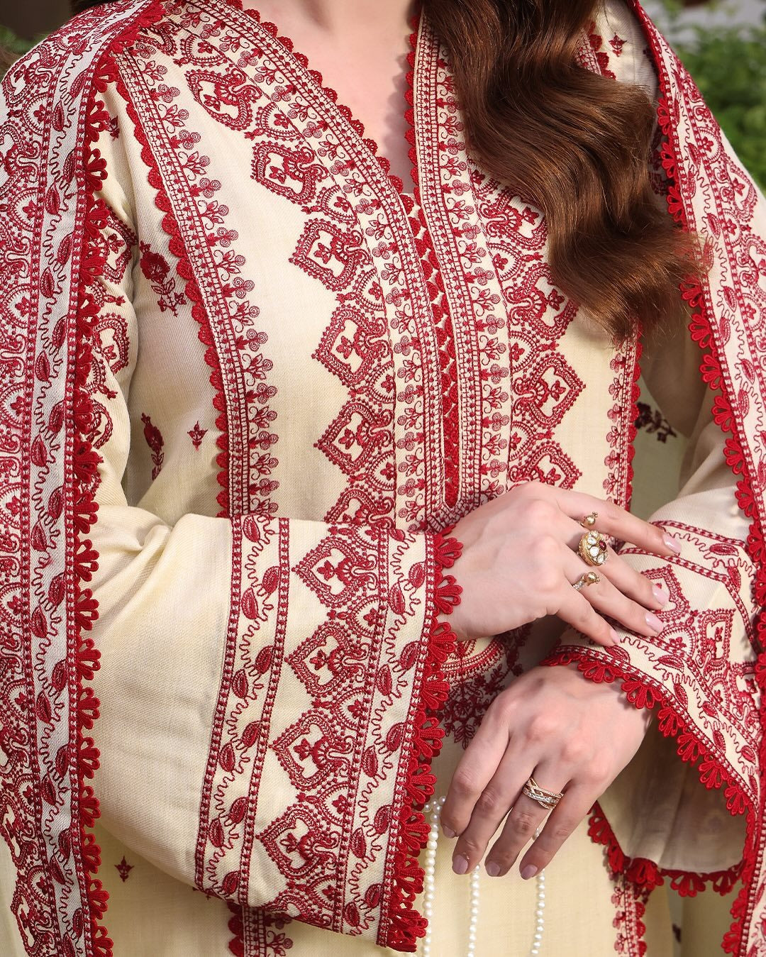 SAFA 3Pc-EMBROIDERED DRESS