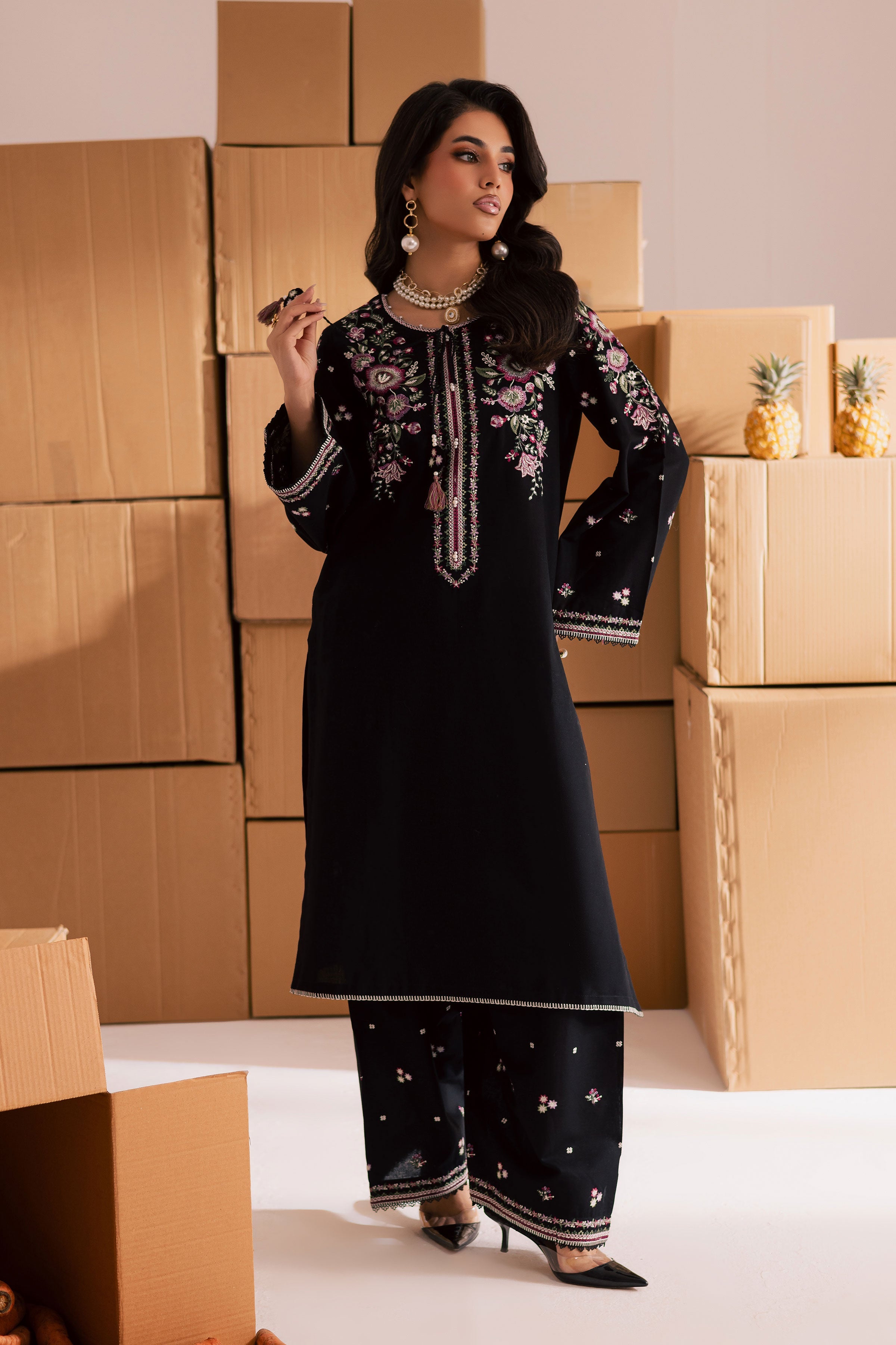 DEEJO 2PC EMBROIDERED DRESS