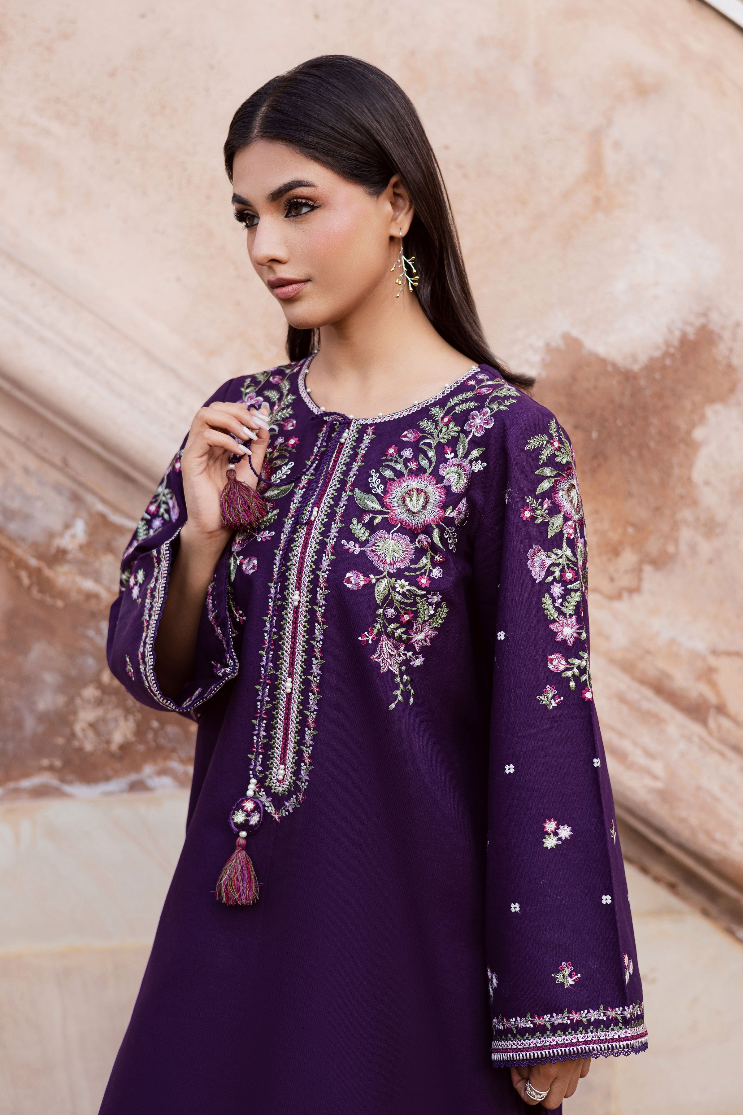 DEEJO IRIS 2 PC EMBROIDERED DRESS