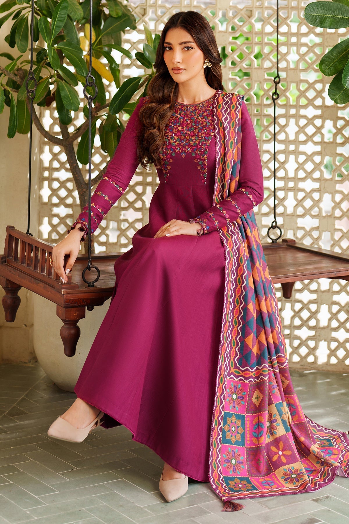 Best Selling - PINK PEARL 3PC EMBROIDERED DRESS