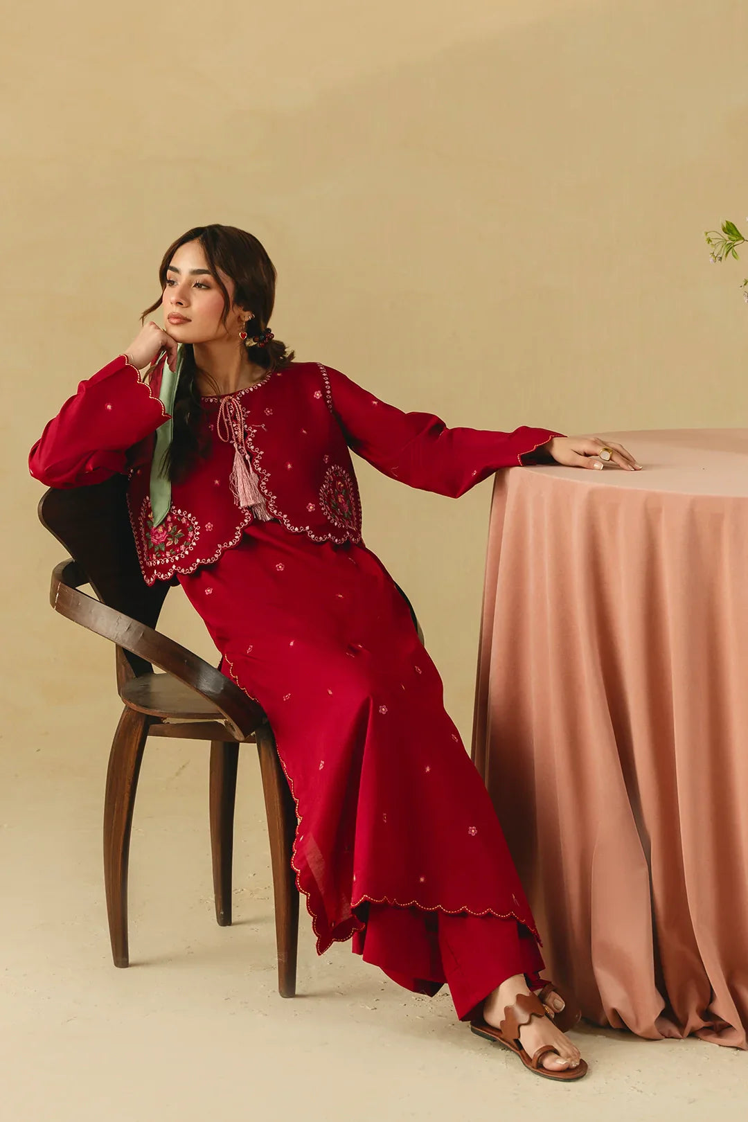 BEST SELLING - ROSELLE 3PC EMBROIDERED DRESS