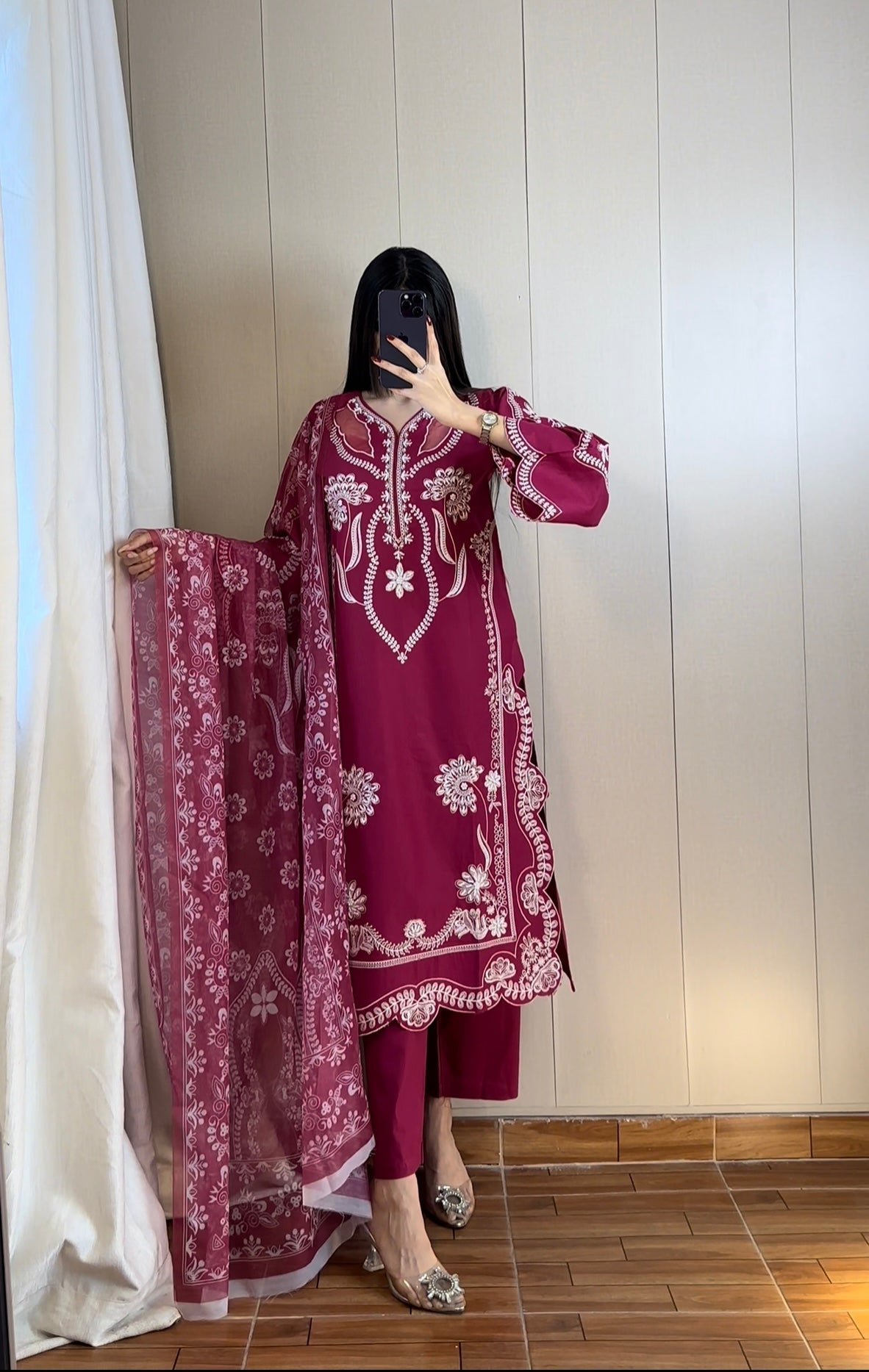 Best Selling - RUBY 3PC EMBROIDERED DRESS