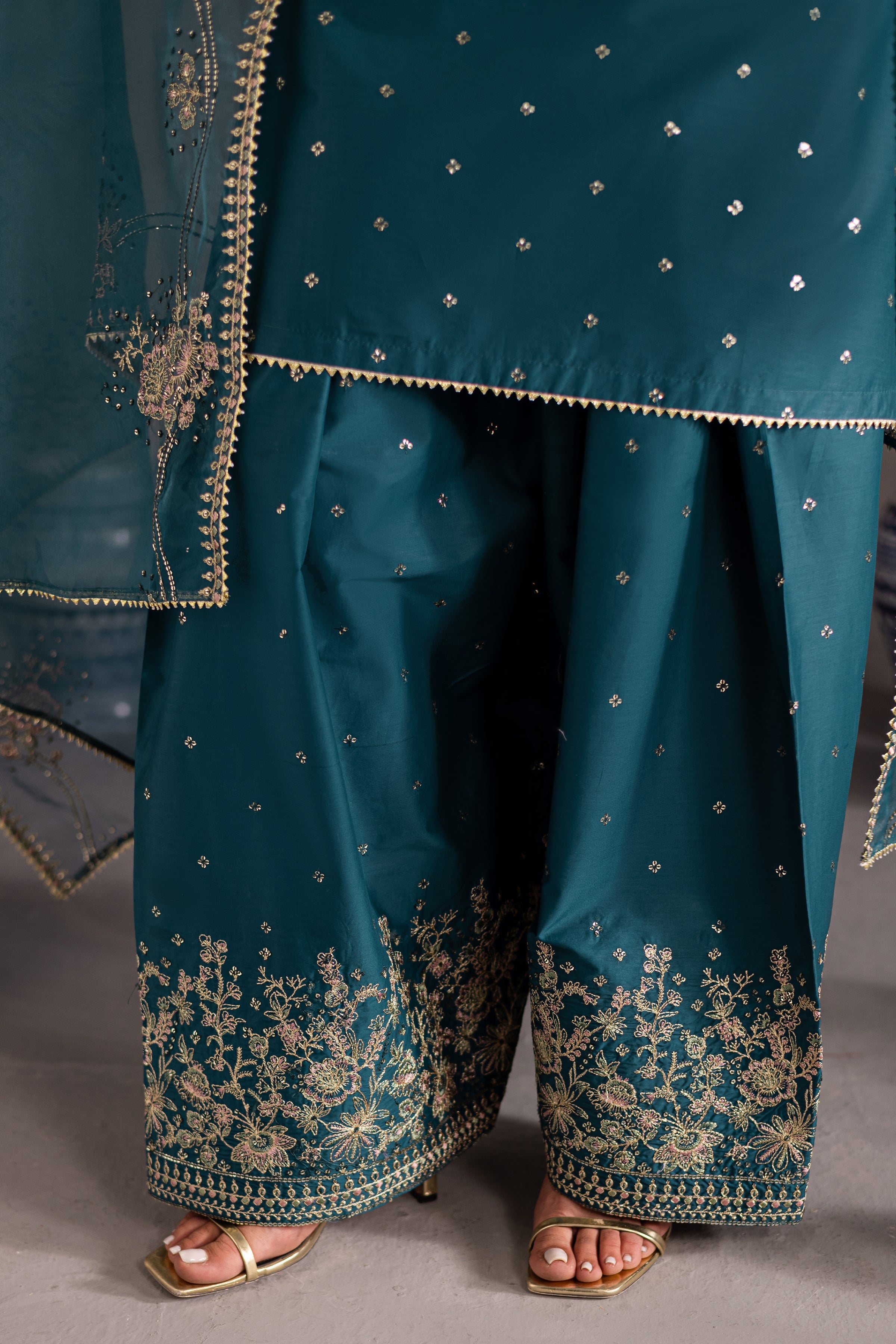 MAAND 2PC EMBROIDERED DRESS