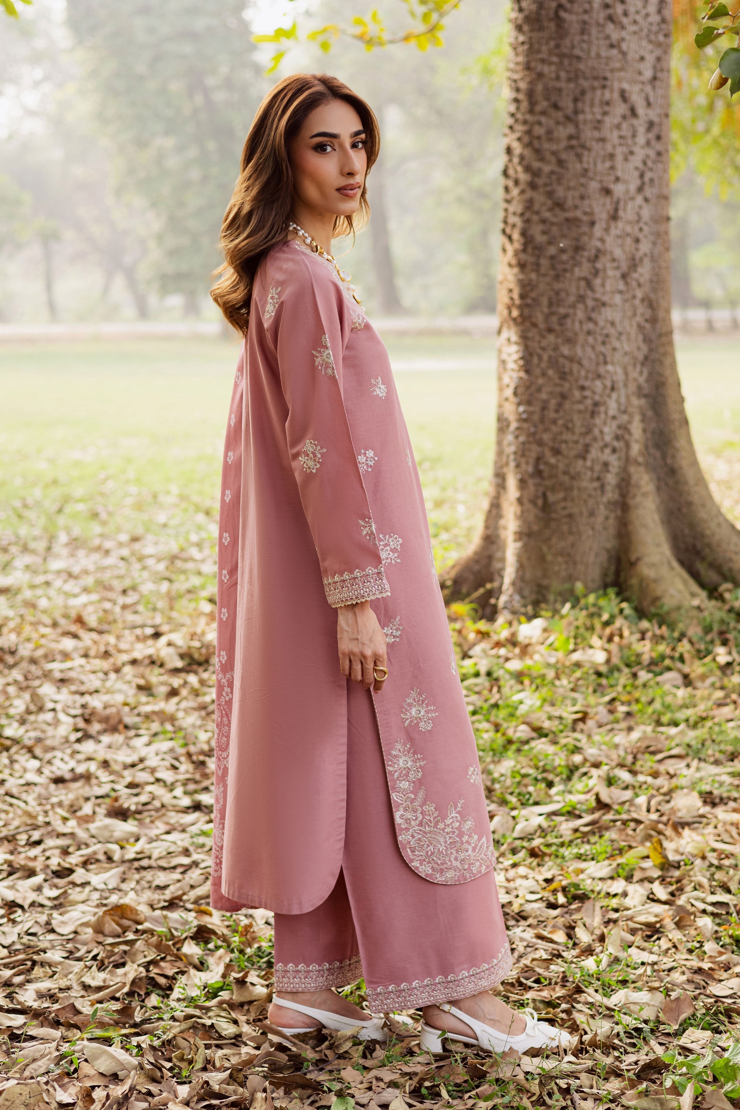 Frolly 3Pc-Embroidered Dress