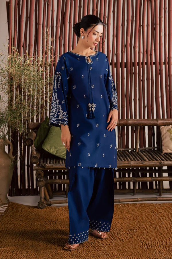 BEST SELLING - BLUE NAIROBI 2PC EMBROIDERED DRESS