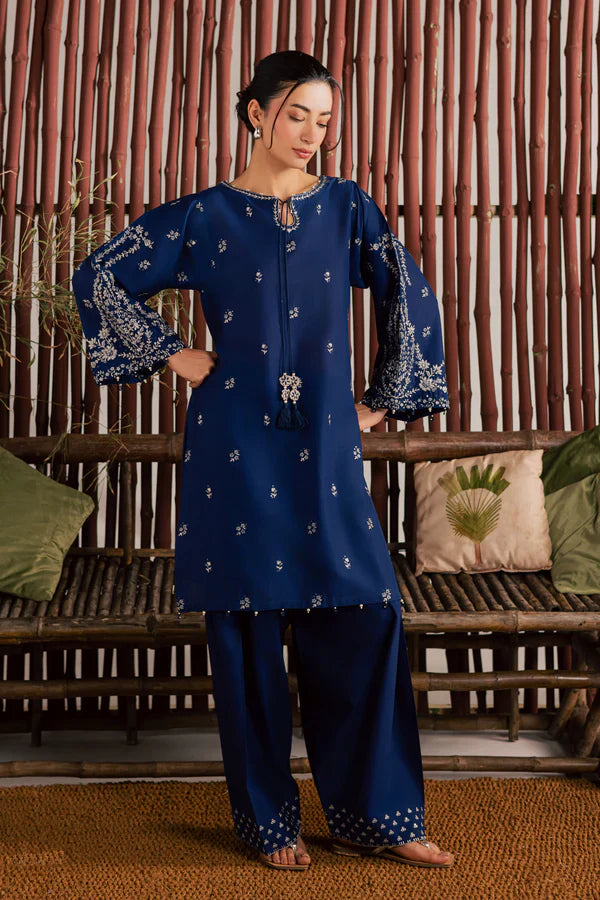 BEST SELLING - BLUE NAIROBI 2PC EMBROIDERED DRESS