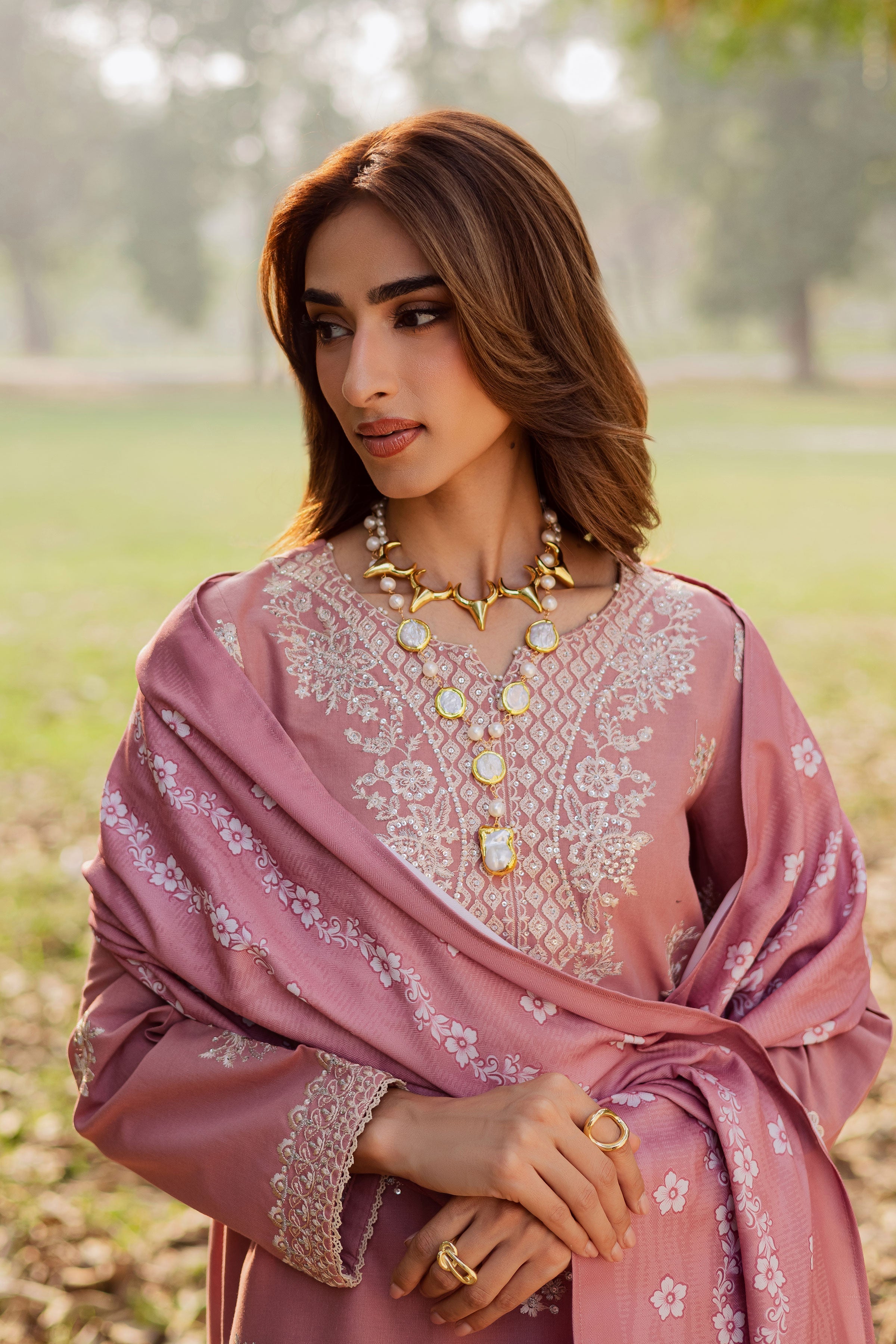 Frolly 3Pc-Embroidered Dress