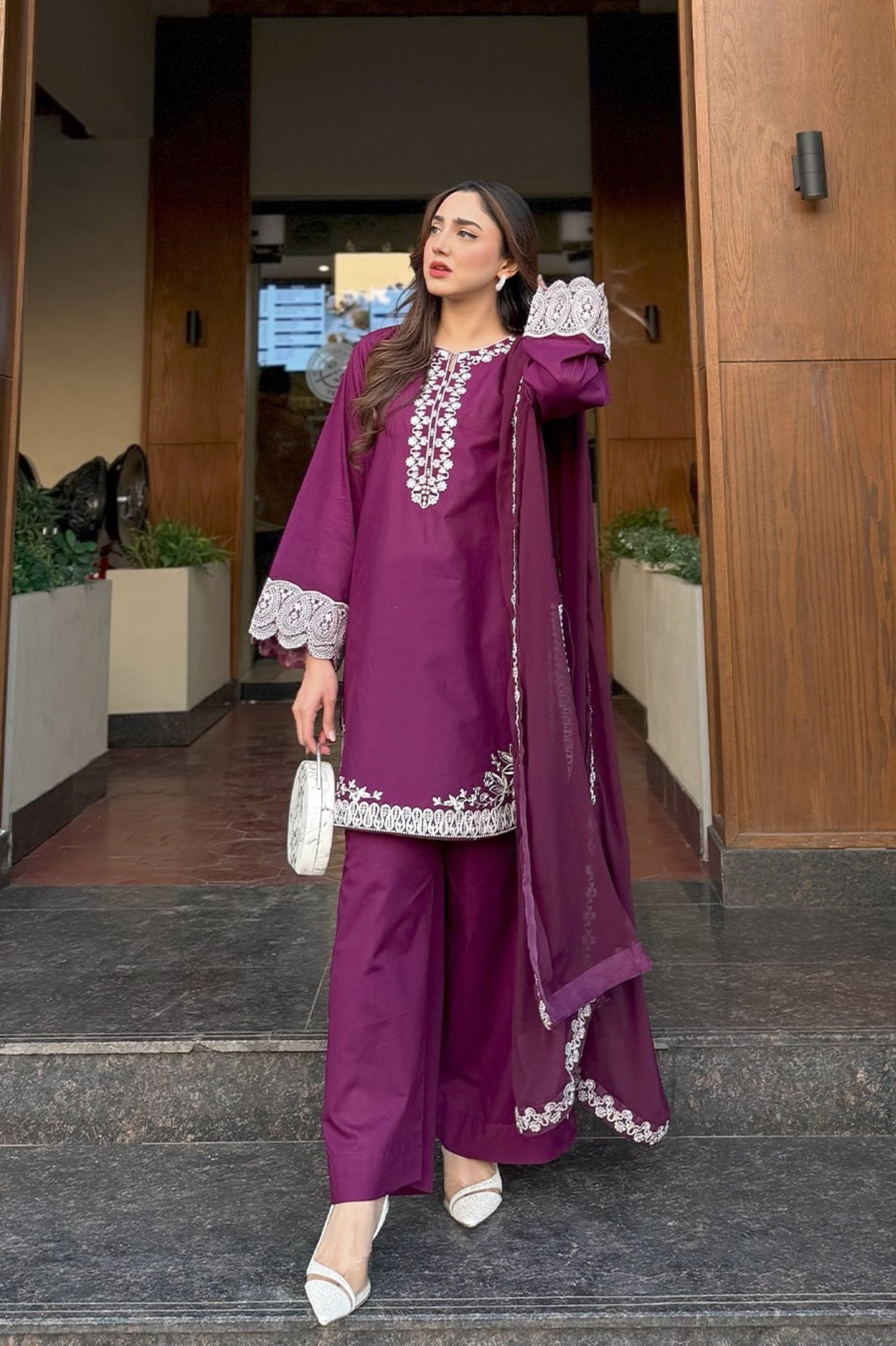 BEST SELLING - ERELIS 3PC EMBROIDERED DRESS