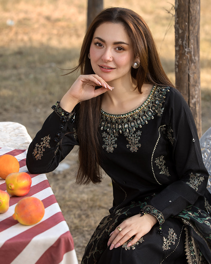 Best Selling - ALAYA 3PC EMBROIDERED DRESS