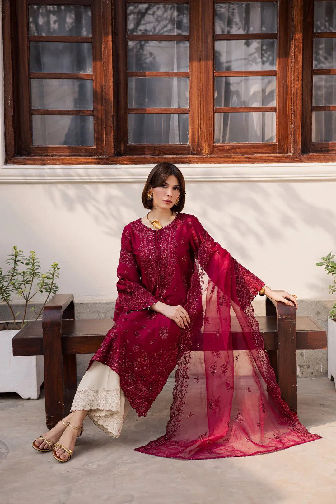 Best Selling - ECUADOR 3PC  EMBROIDERED DRESS