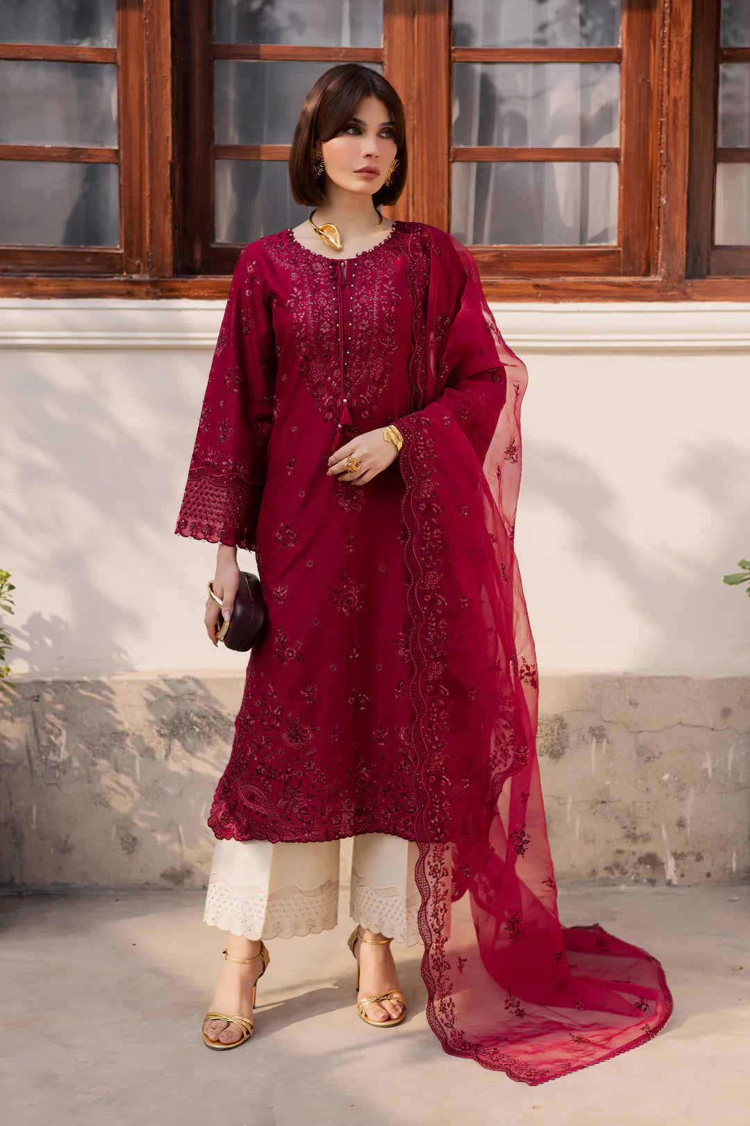 Best Selling - ECUADOR 3PC  EMBROIDERED DRESS