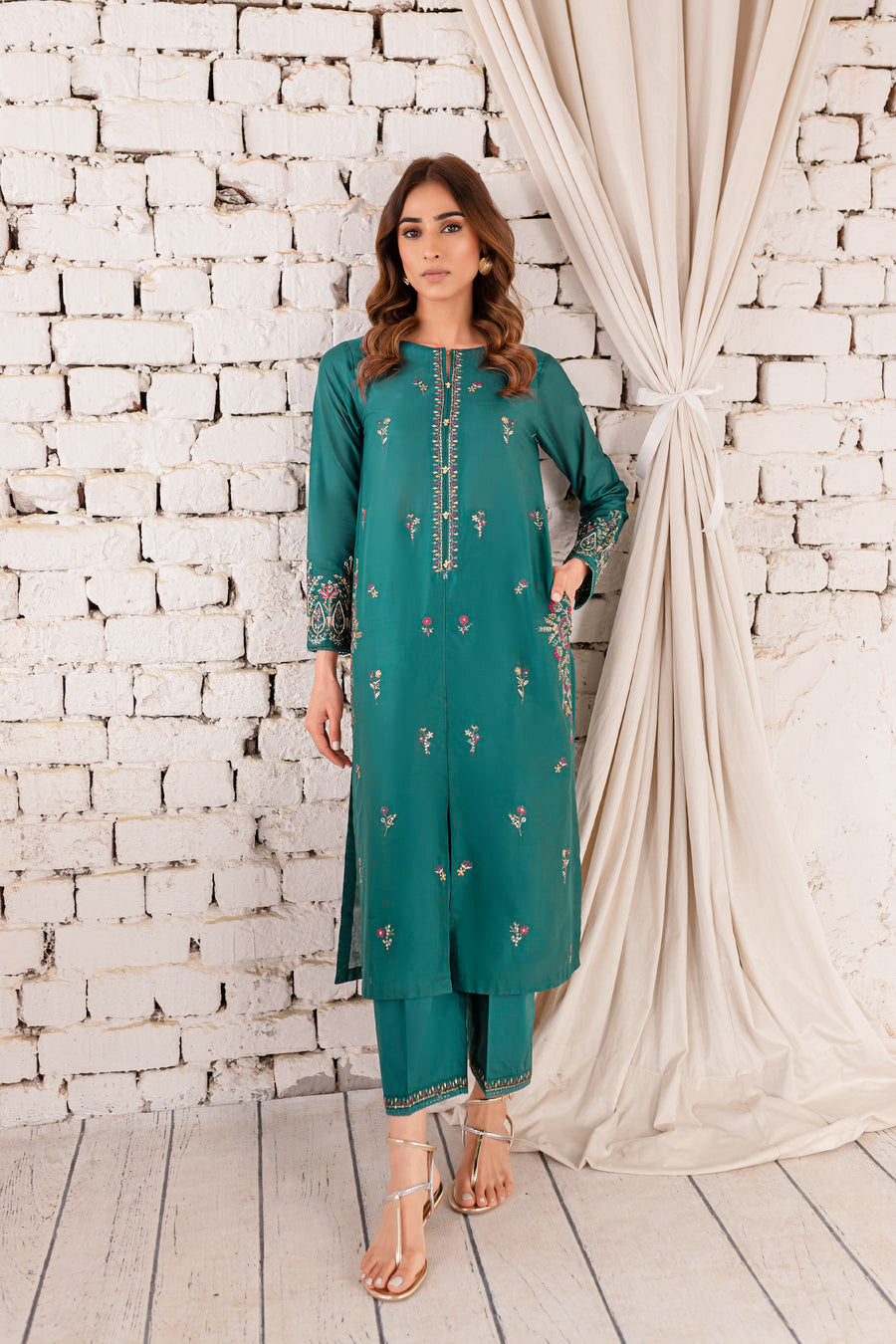 EYANA 2PC - EMBROIDERED DRESS