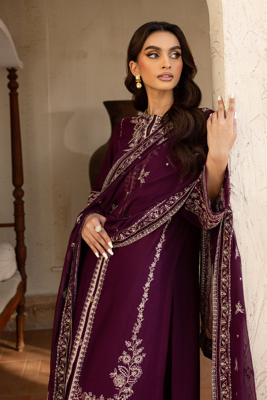 Honey Well 3Pc - Embroidered Dress