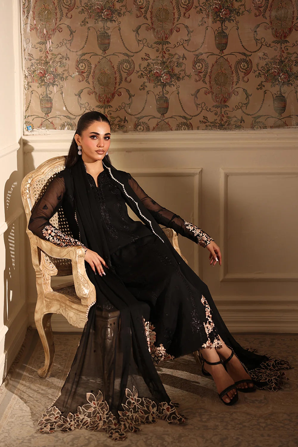 Best Selling - REA 3PC EMBROIDERED DRESS