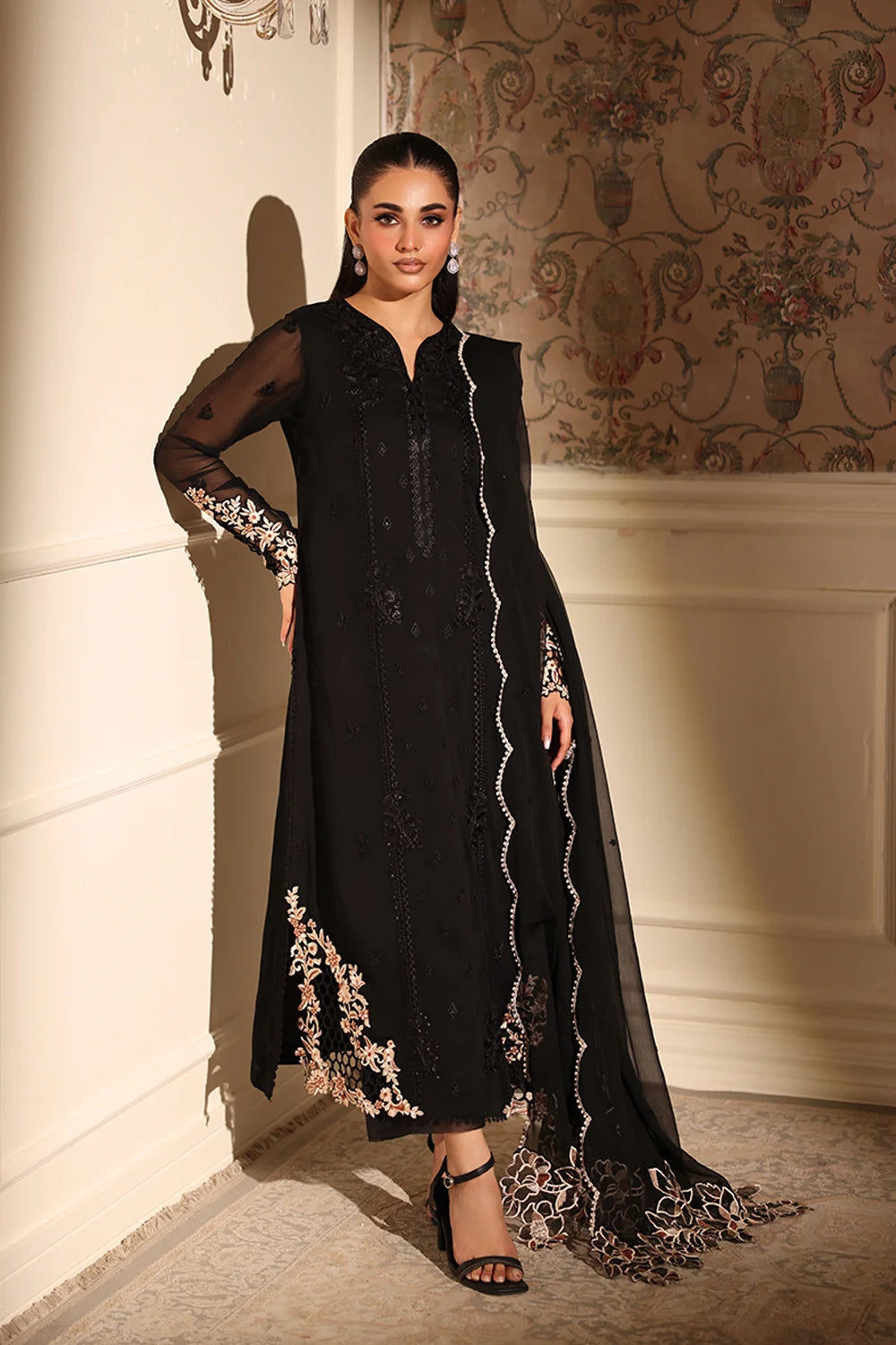 Best Selling - REA 3PC EMBROIDERED DRESS