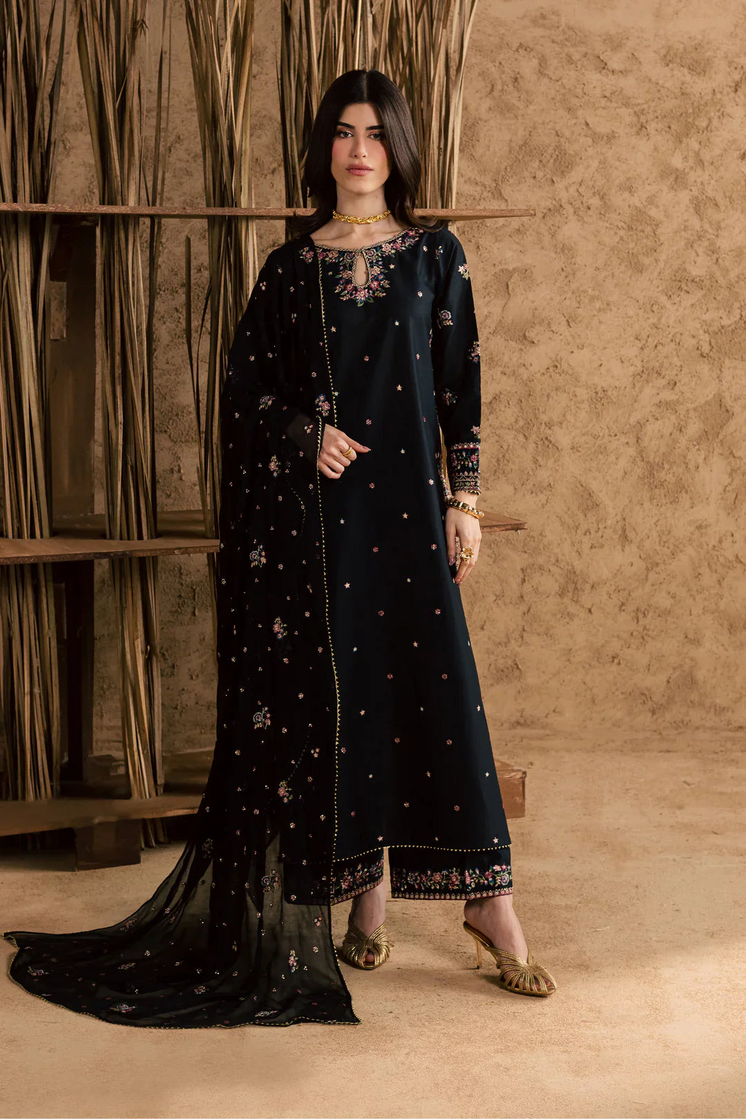 Best Selling - JOHANA 3PC EMBROIDERED DRESS