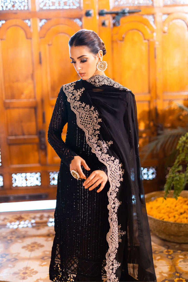 Best Selling - Onyx Dove - 3 PC Embroidered Suit