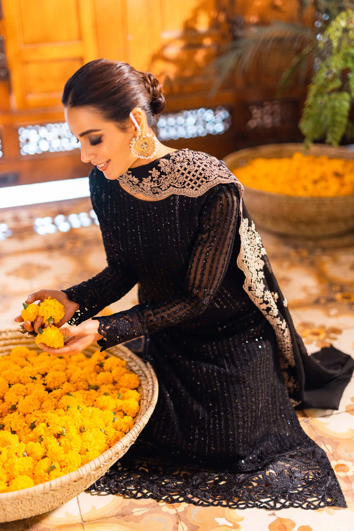 Best Selling - Onyx Dove - 3 PC Embroidered Suit