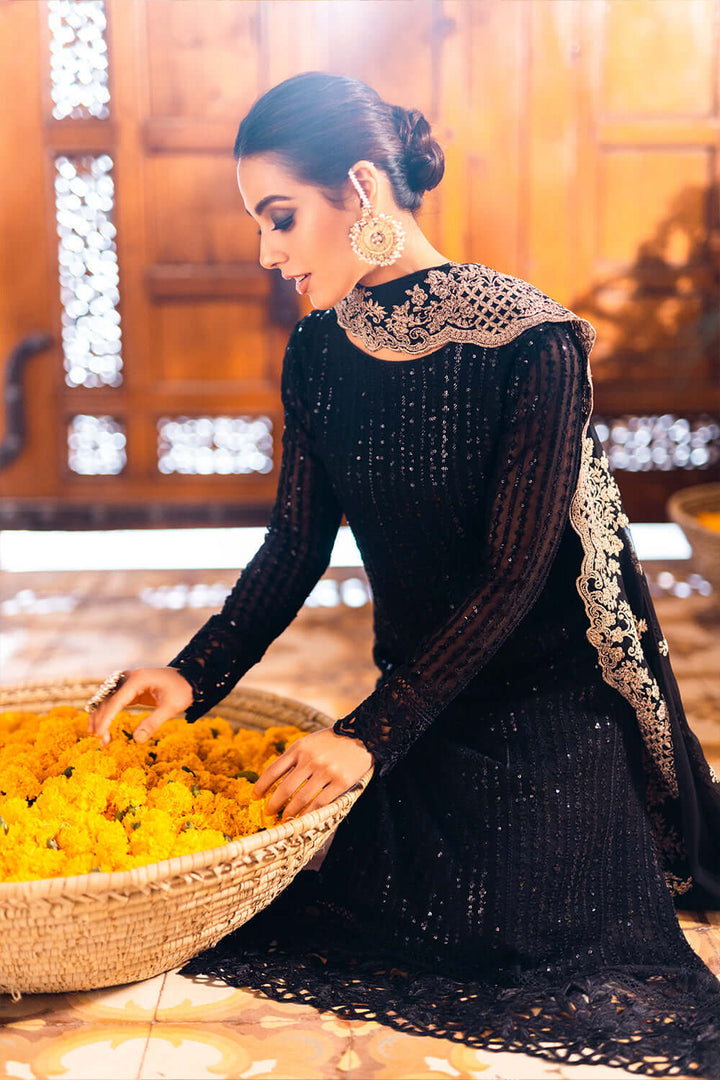 Best Selling - Onyx Dove - 3 PC Embroidered Suit