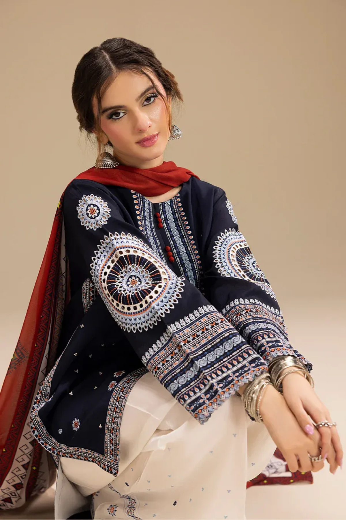 Best Selling - Rangrez - 3 PC Suit