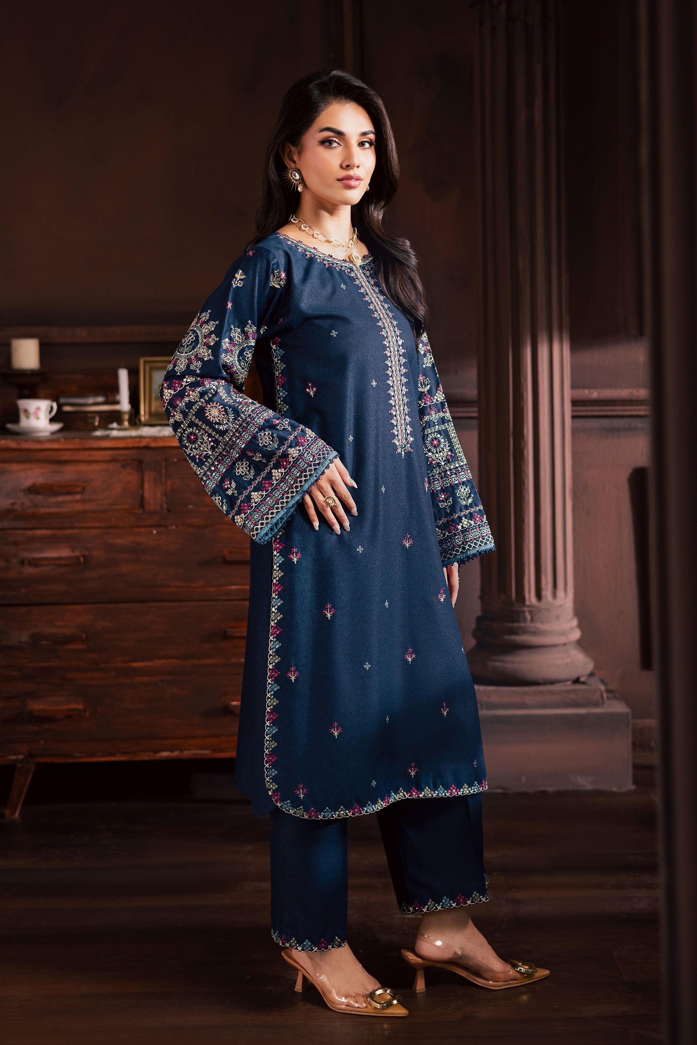 Best Selling - SHAJJAR 2PC EMBROIDERED DRESS