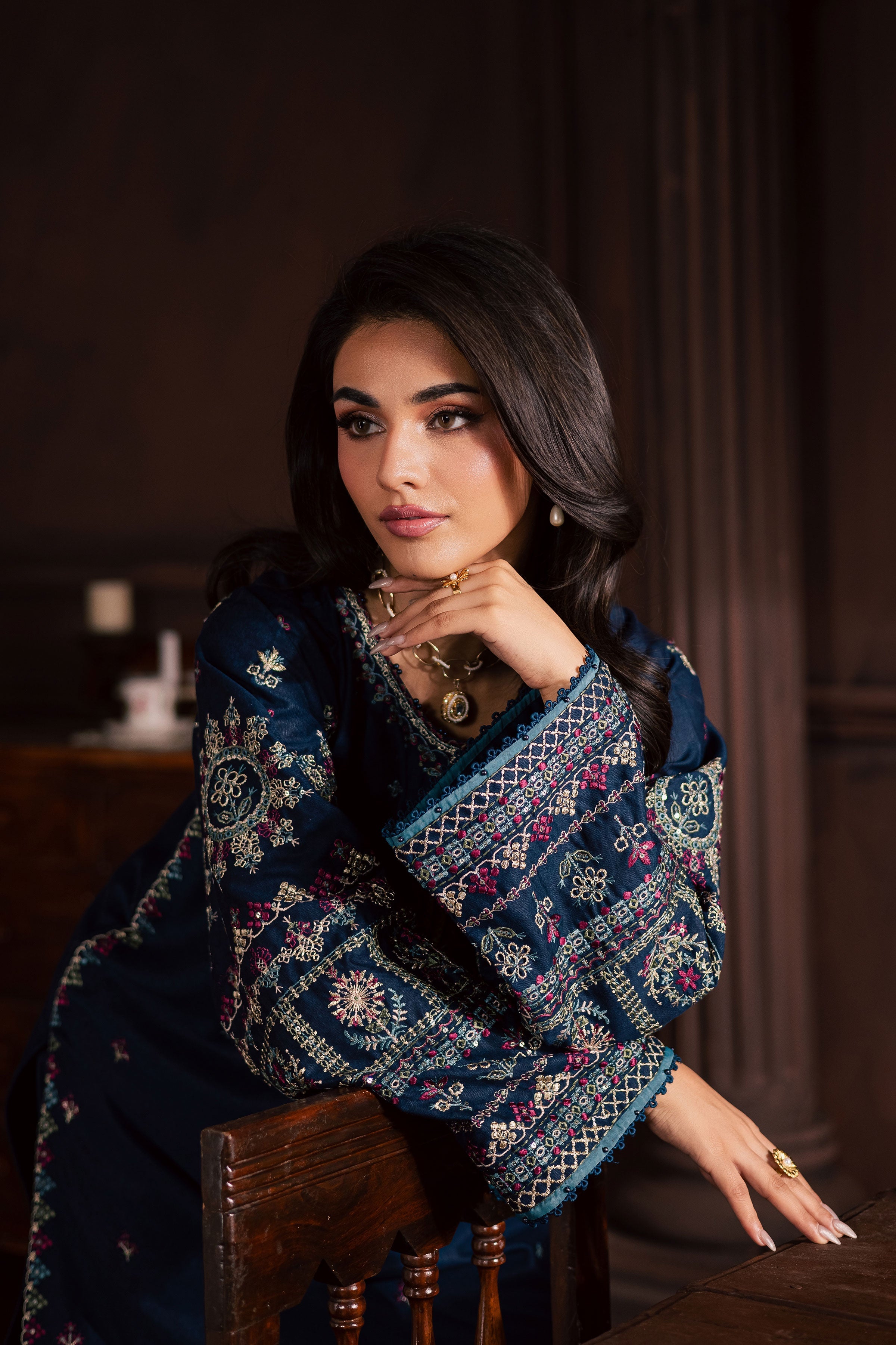 Best Selling - SHAJJAR 2PC EMBROIDERED DRESS